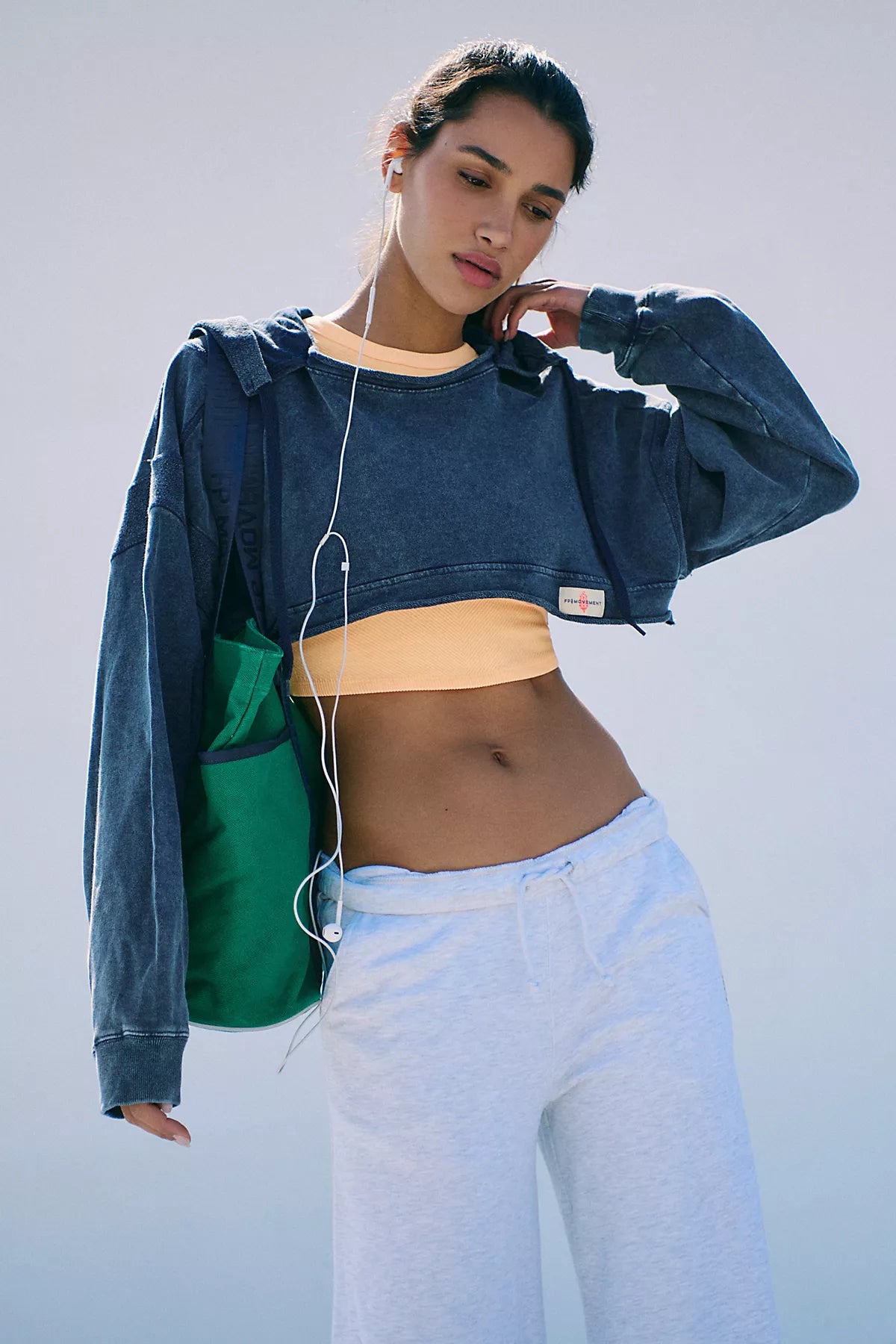 Coastline Cropped Hoodie