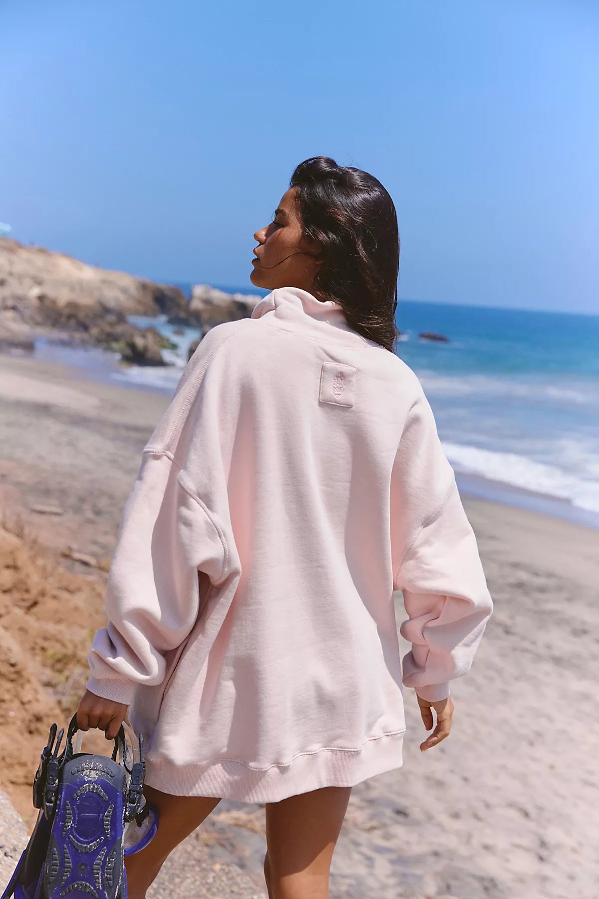 A Cut Above Mock Neck Pullover Sweatshirt