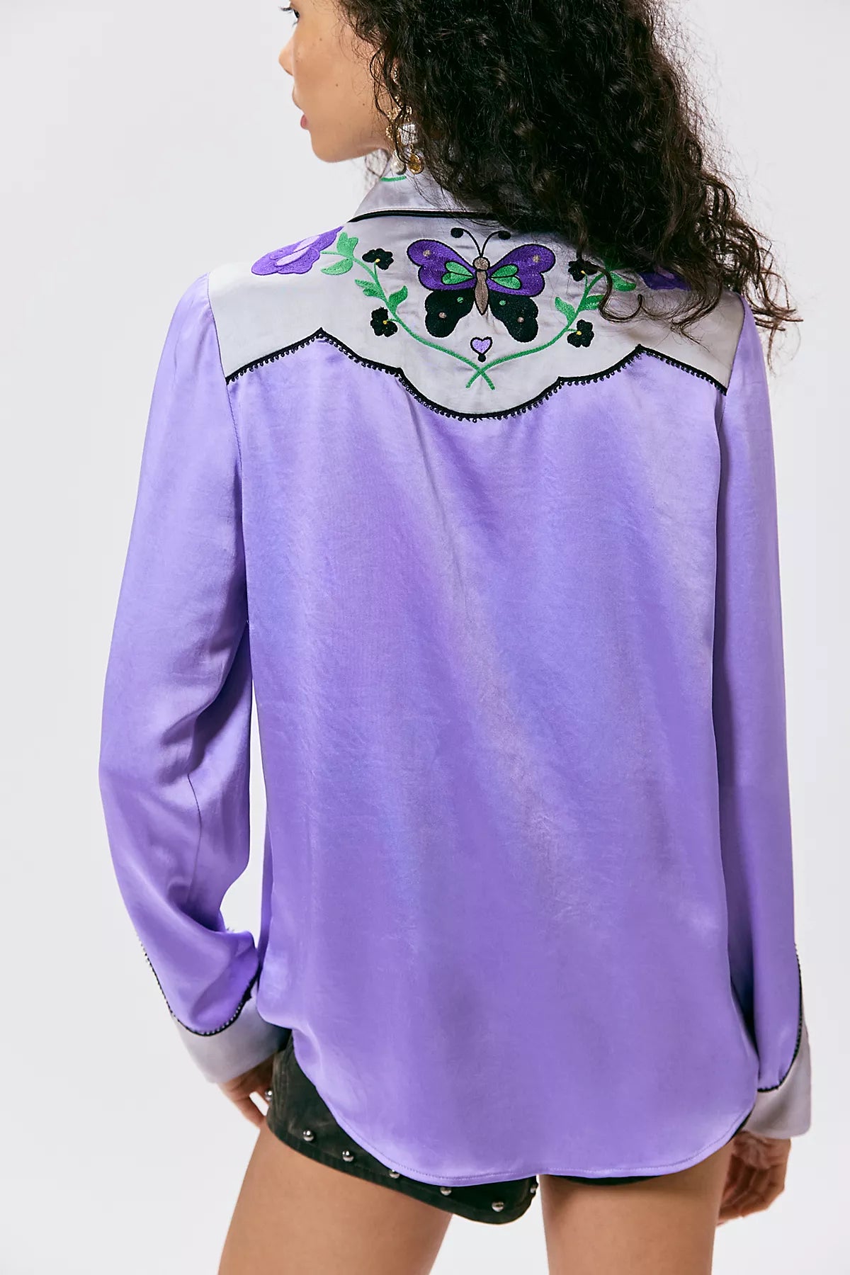 Anna Sui Embroidered Cowboy Shirt