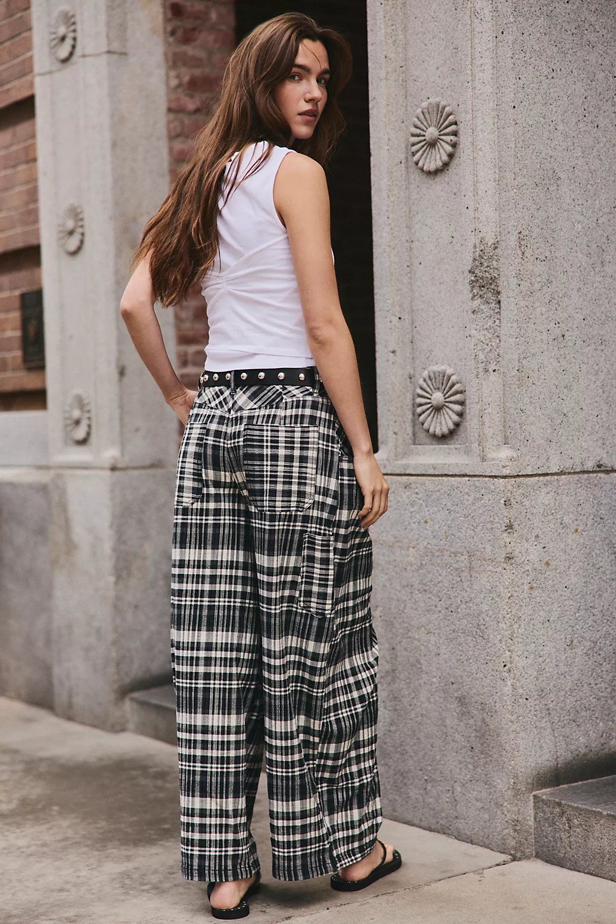 About It Baggy Puckered Pants