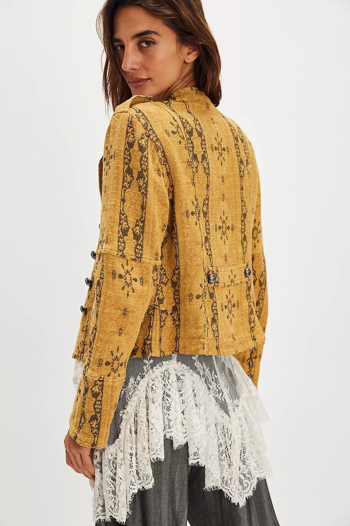 Lotty Jacquard Band Jacket