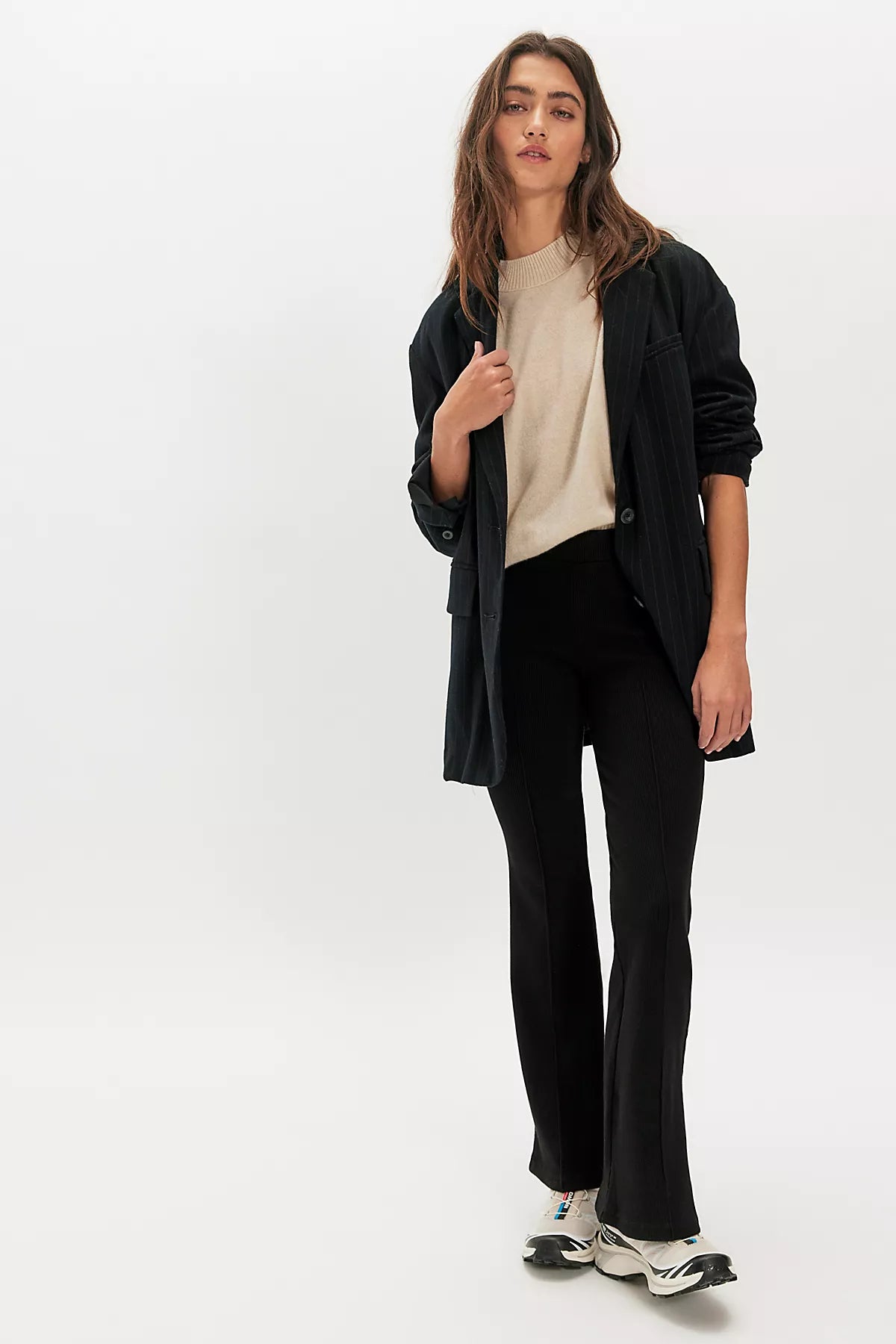 DONNI. The Tall Rib Kick Flare Pants