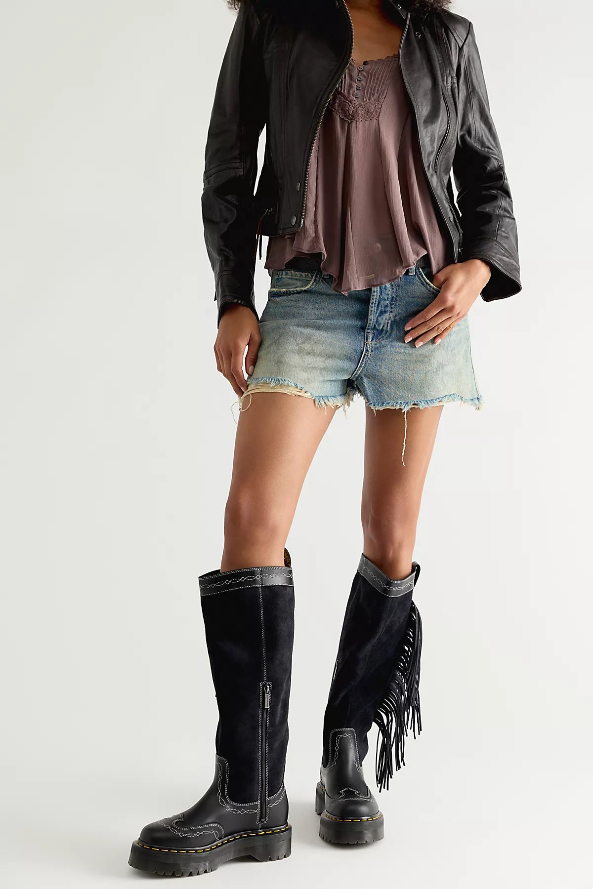 Dr. Martens Fusion Fringe Hi Boots