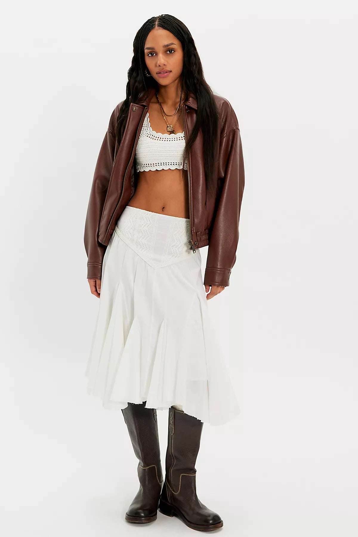 FP One Frida Godet Midi Skirt