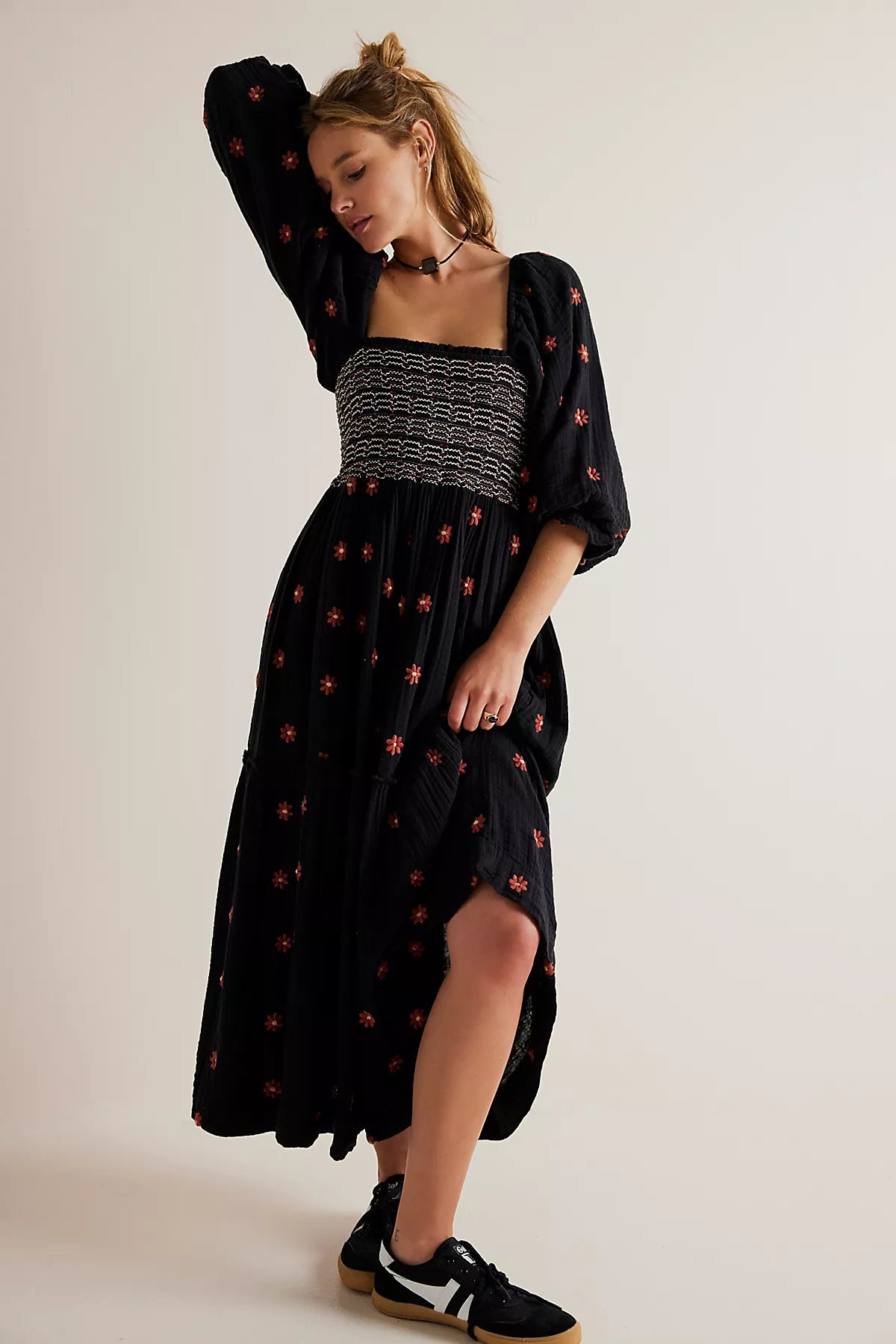 Dahlia Embroidered Maxi Dress