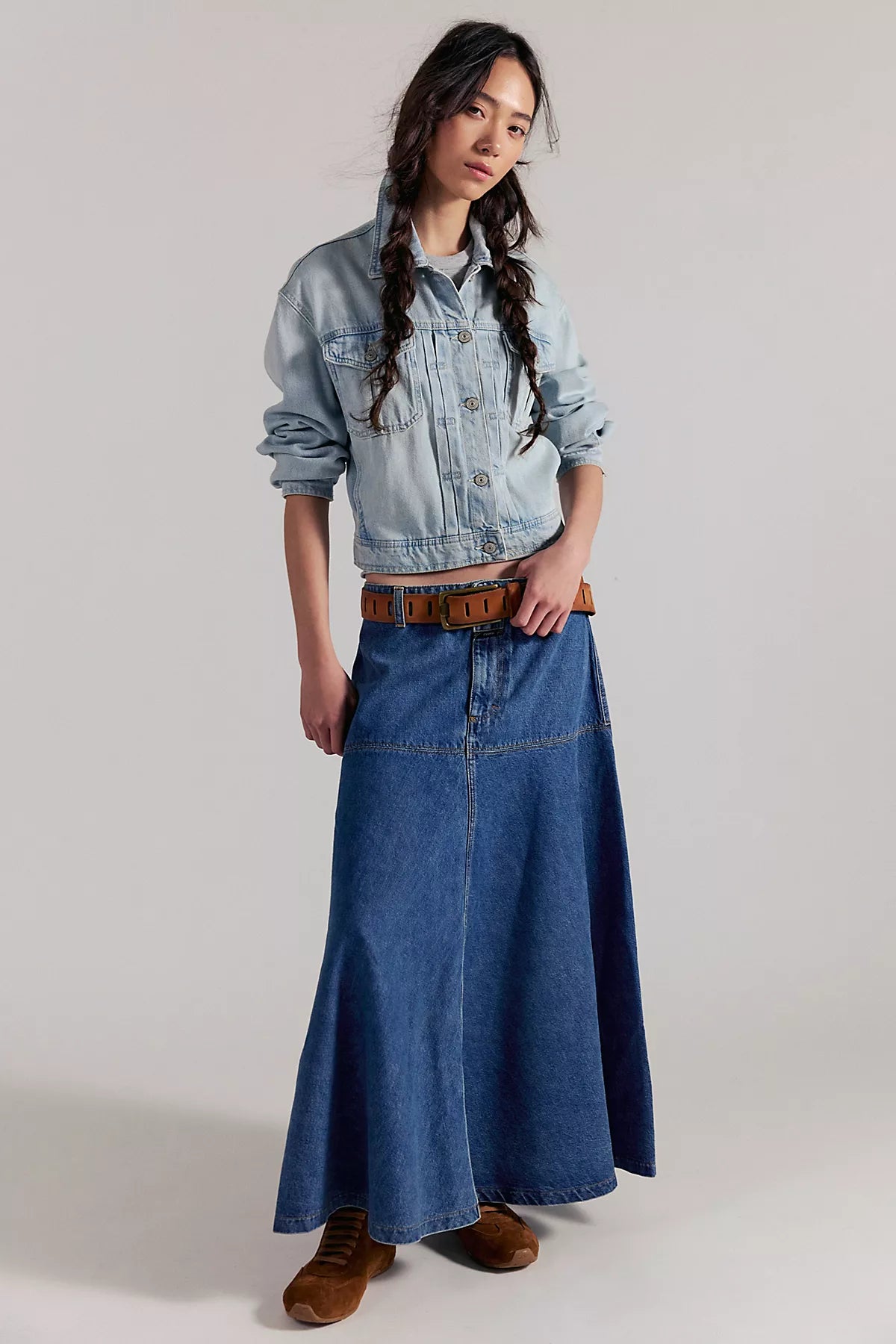 Closed Long Denim Skirt