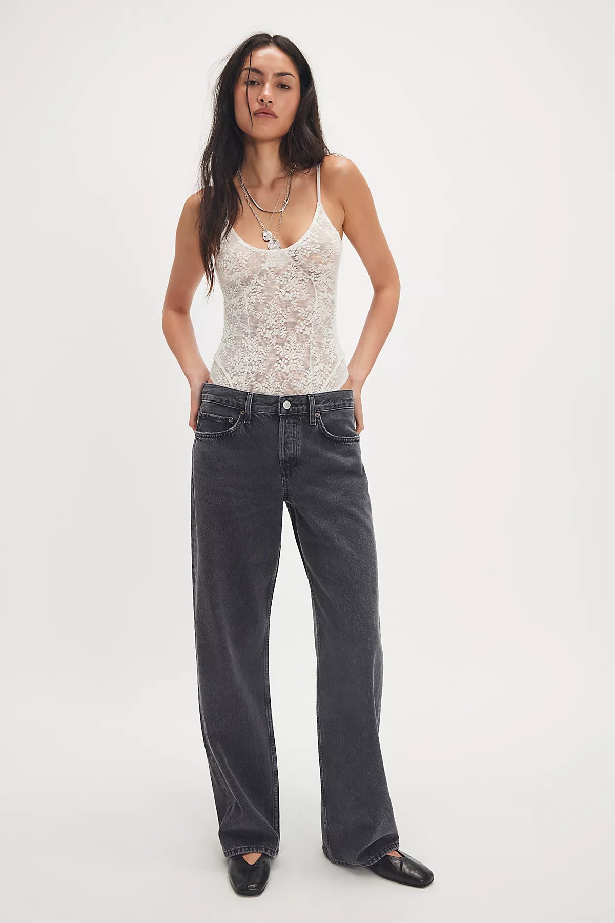 AGOLDE Low-Rise Loose Jeans