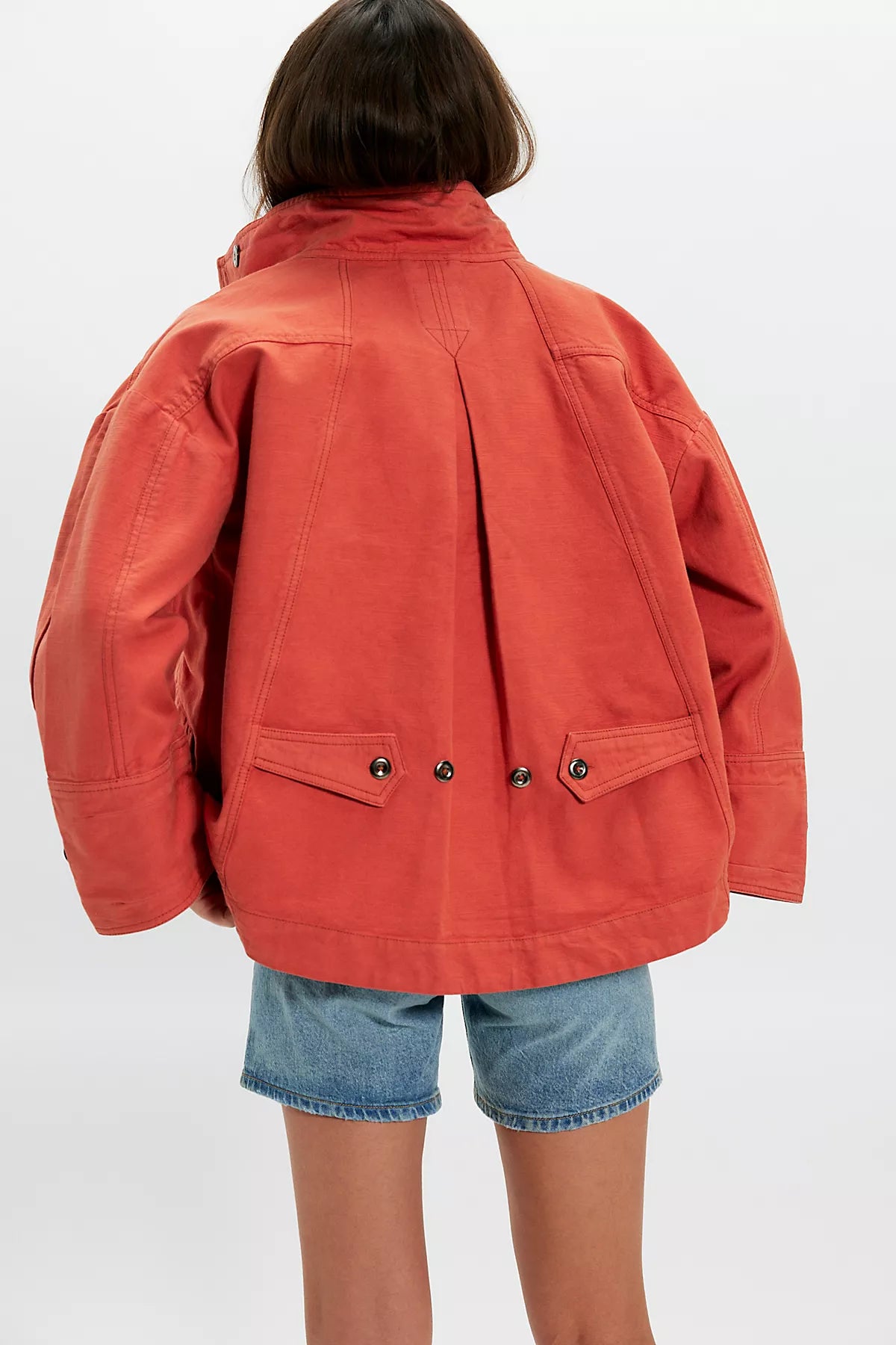 We The Free Collins Washed Canvas Funnel-Neck Jacket