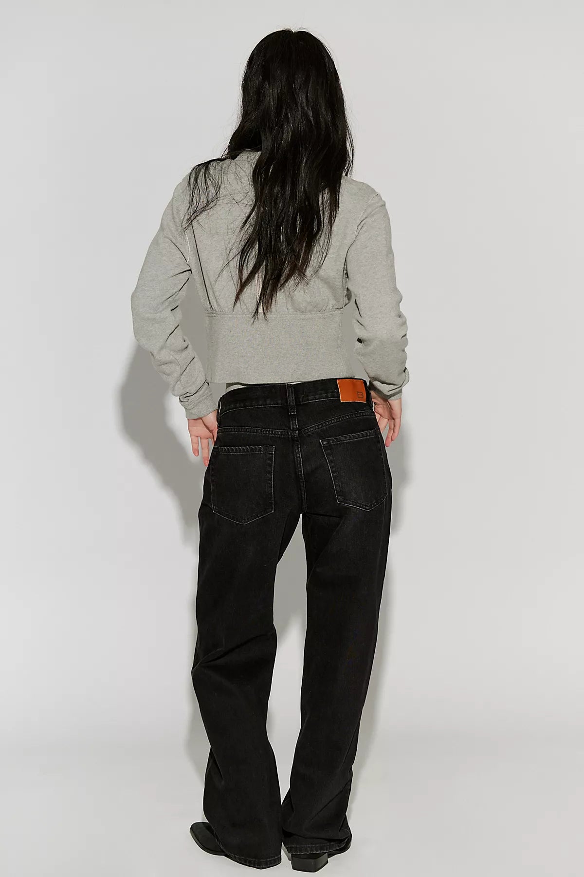 EB Denim Low-Rise Baggy Jeans