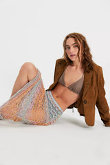 Anna Sui Ombre Space Dye Crochet Skirt