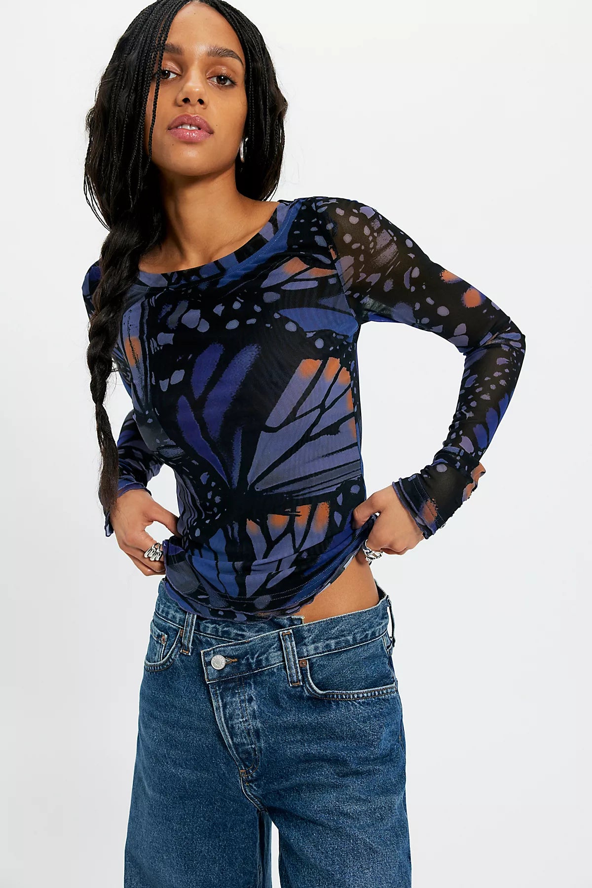 Lilly Printed Long Sleeve Top