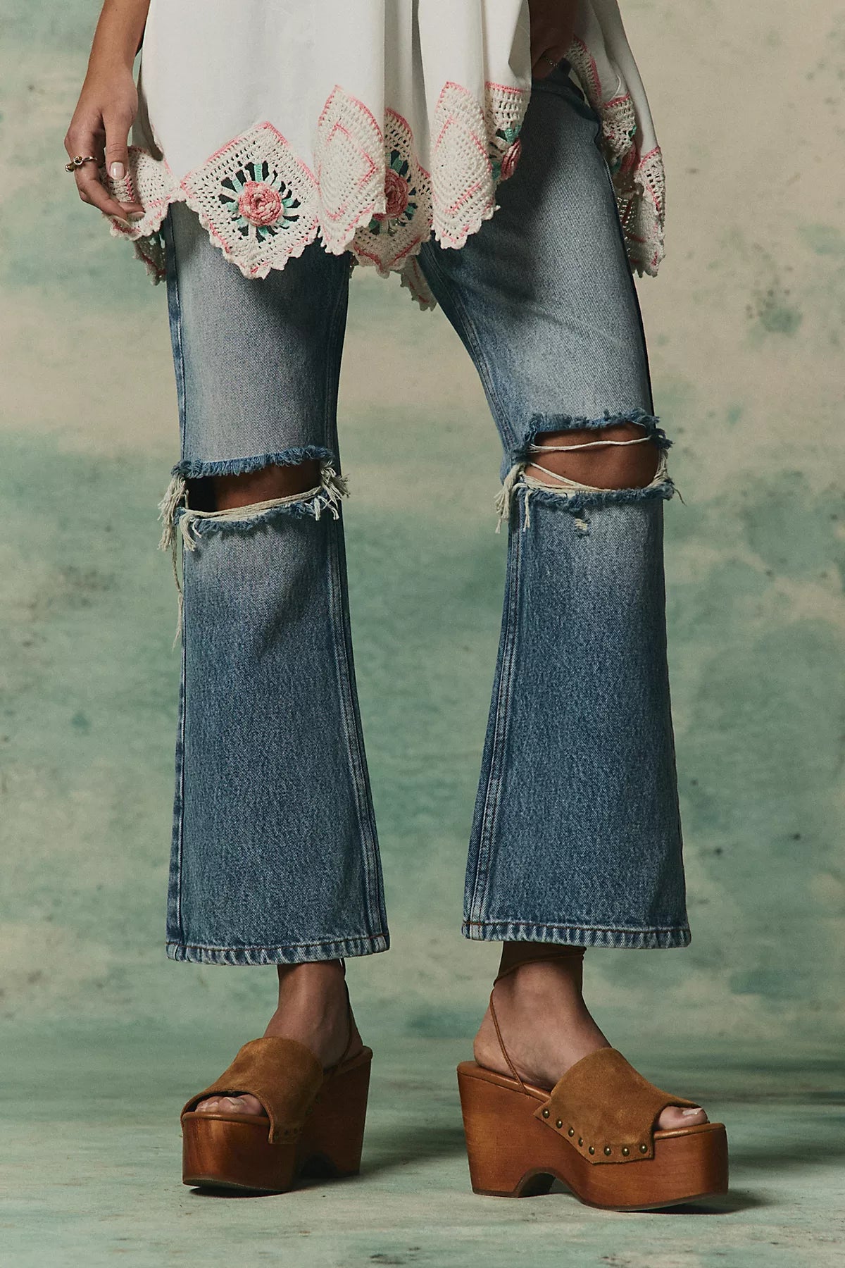 Front Row Wrap Clogs