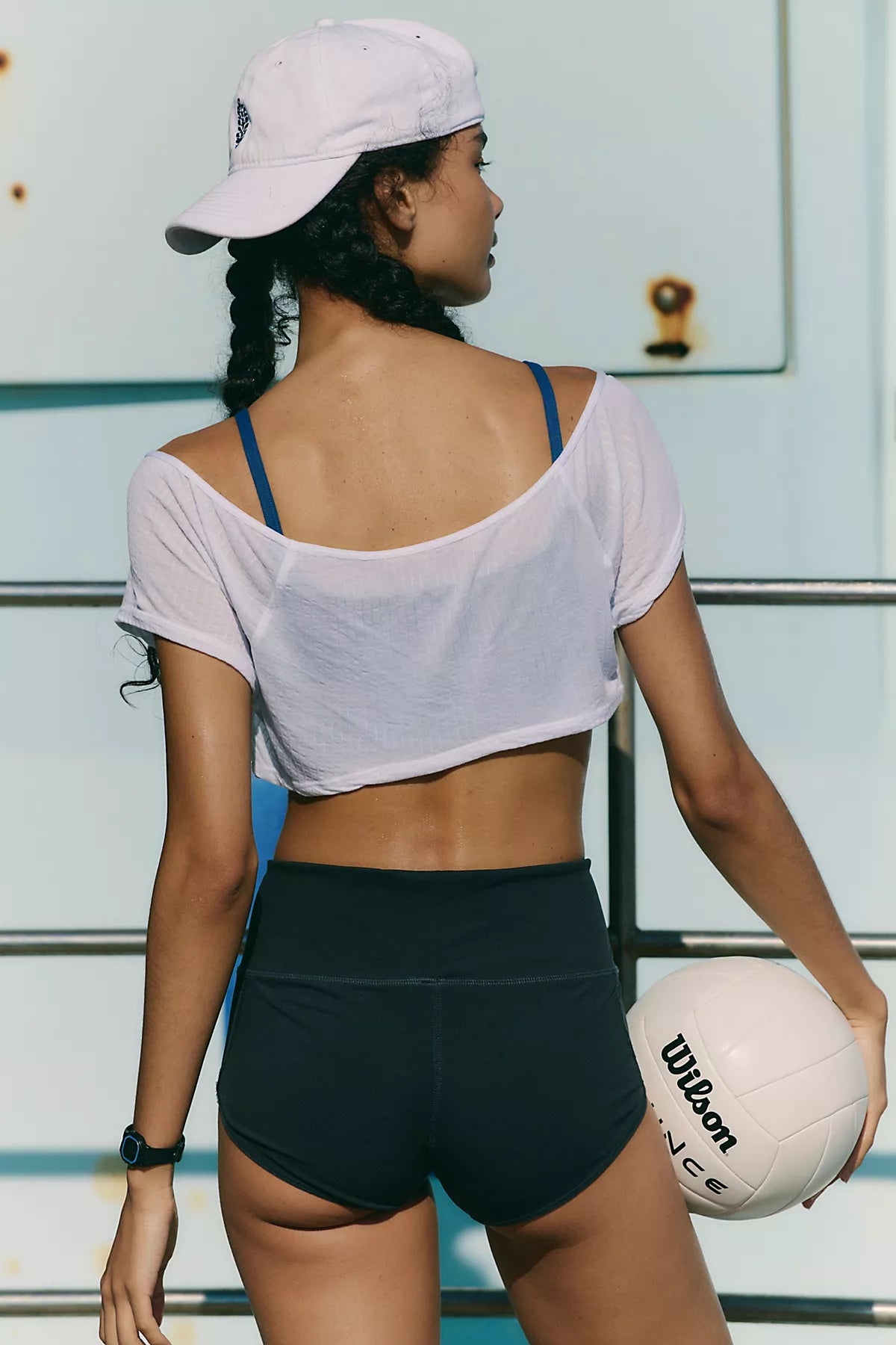 Double Time Short Sleeve Layered Crop