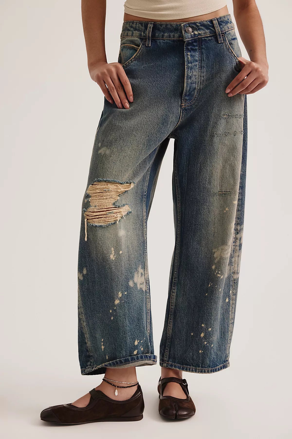We The Free Deep Trance Dropped Boyfriend Jeans