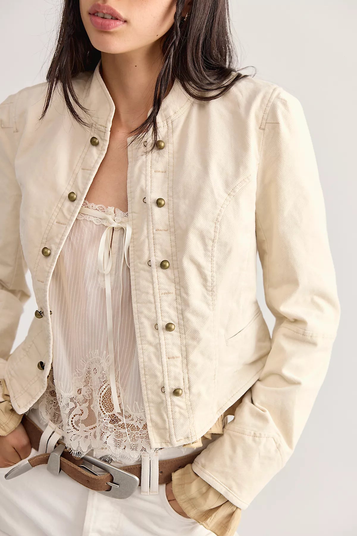 Cloud Nine Ruffle Band Jacket