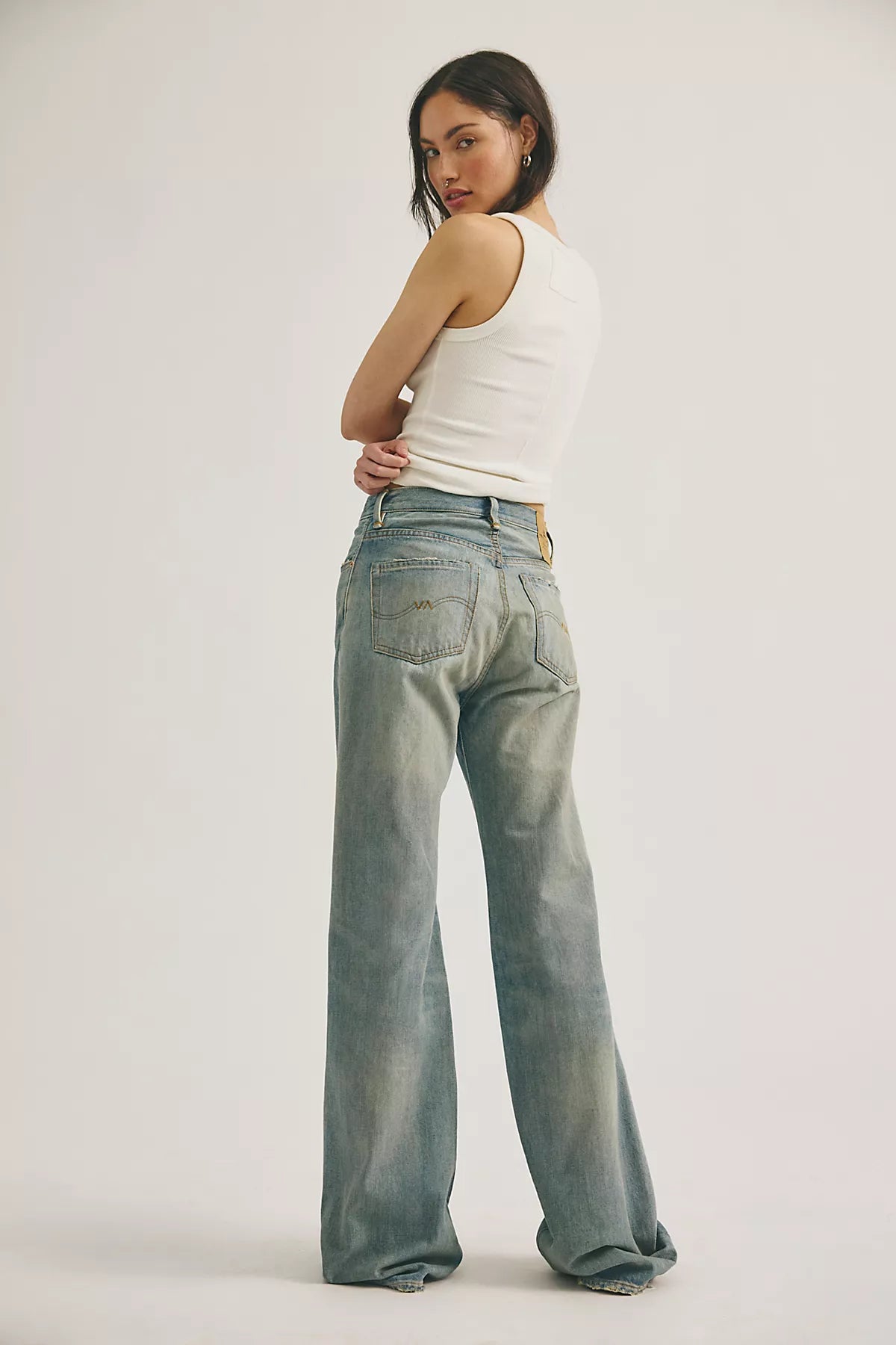 Denimist Dena Mid-Rise Flare Jeans