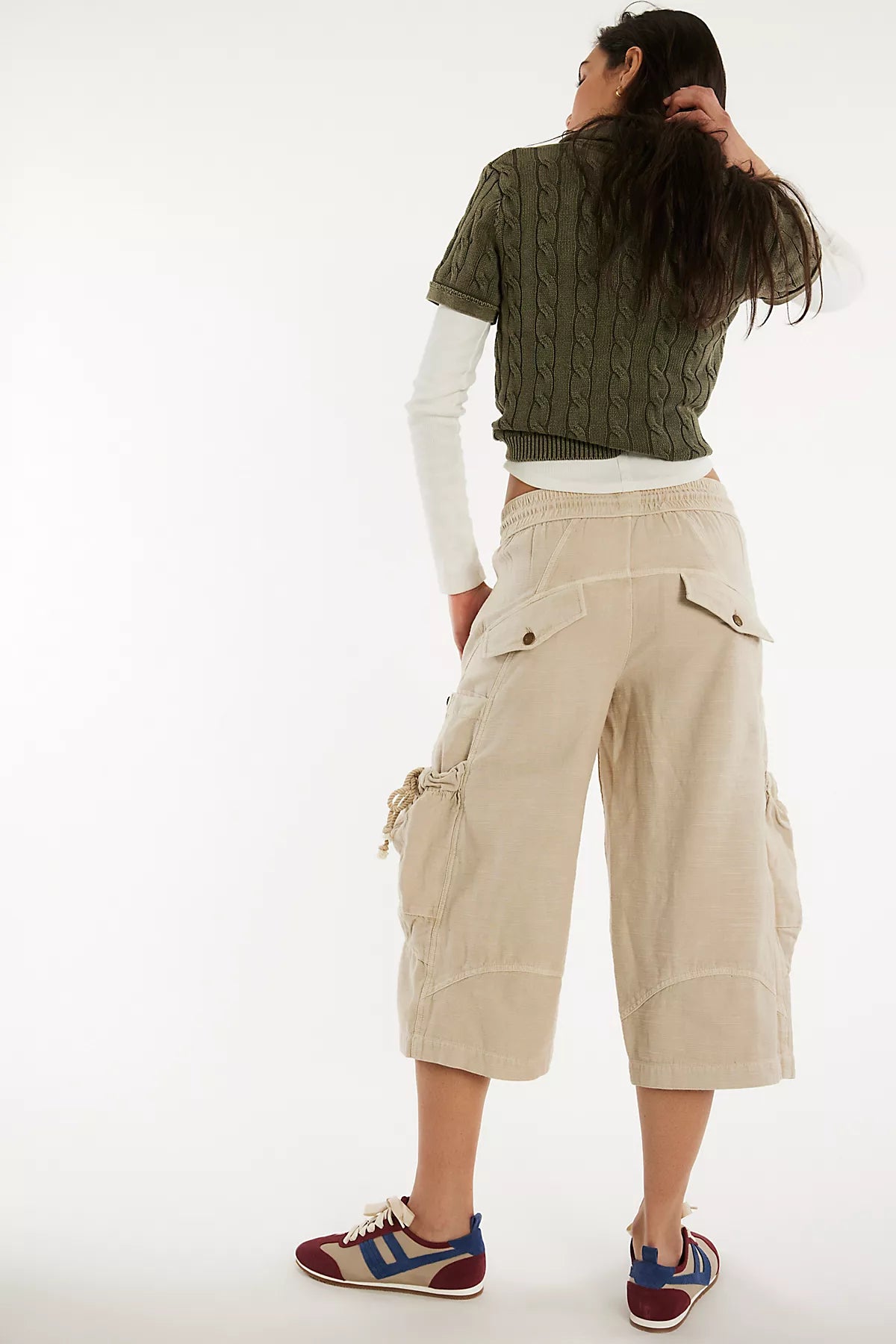 We The Free Ashton Crop Pull-On Cargo Pants