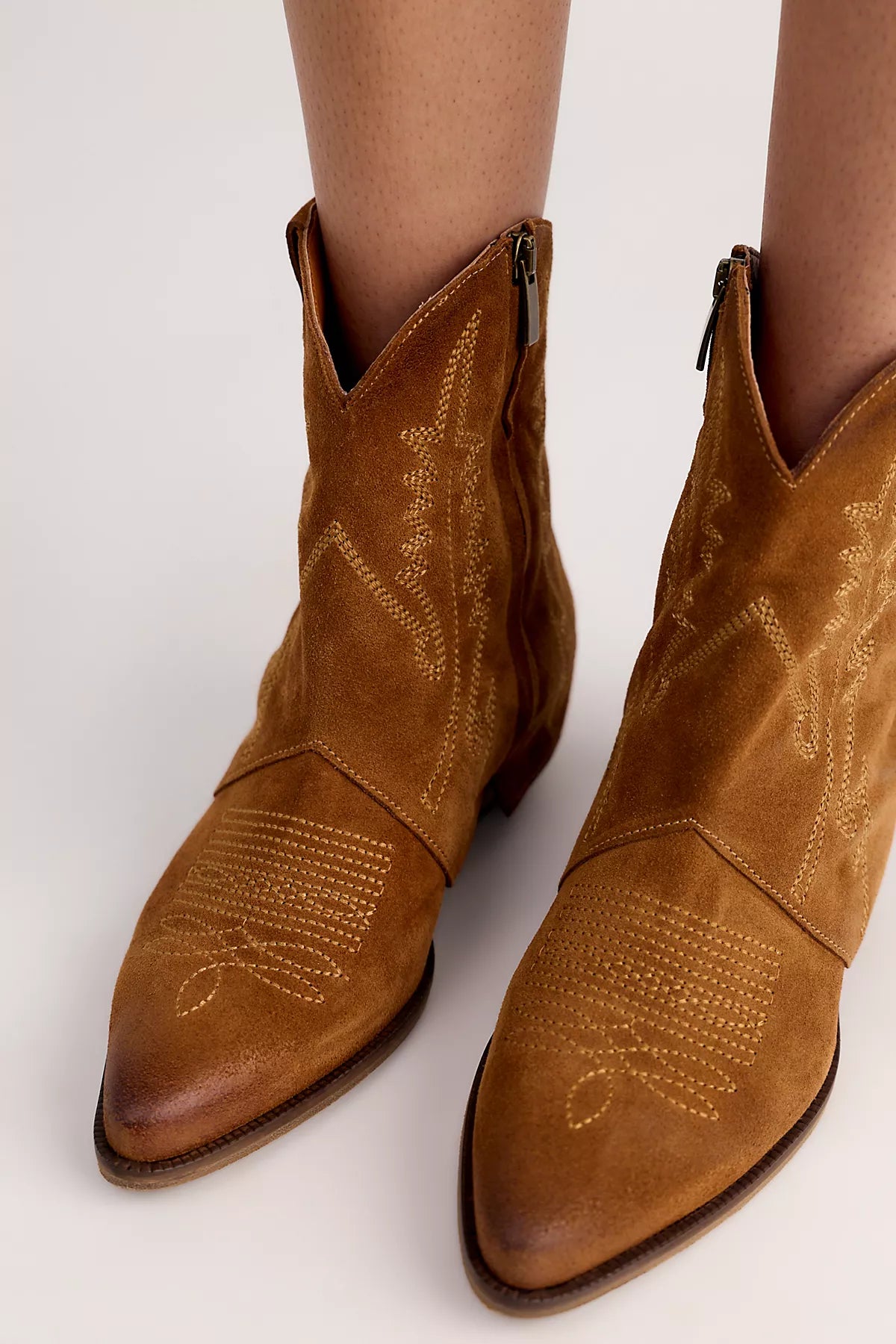 Asher Western Ankle Boots