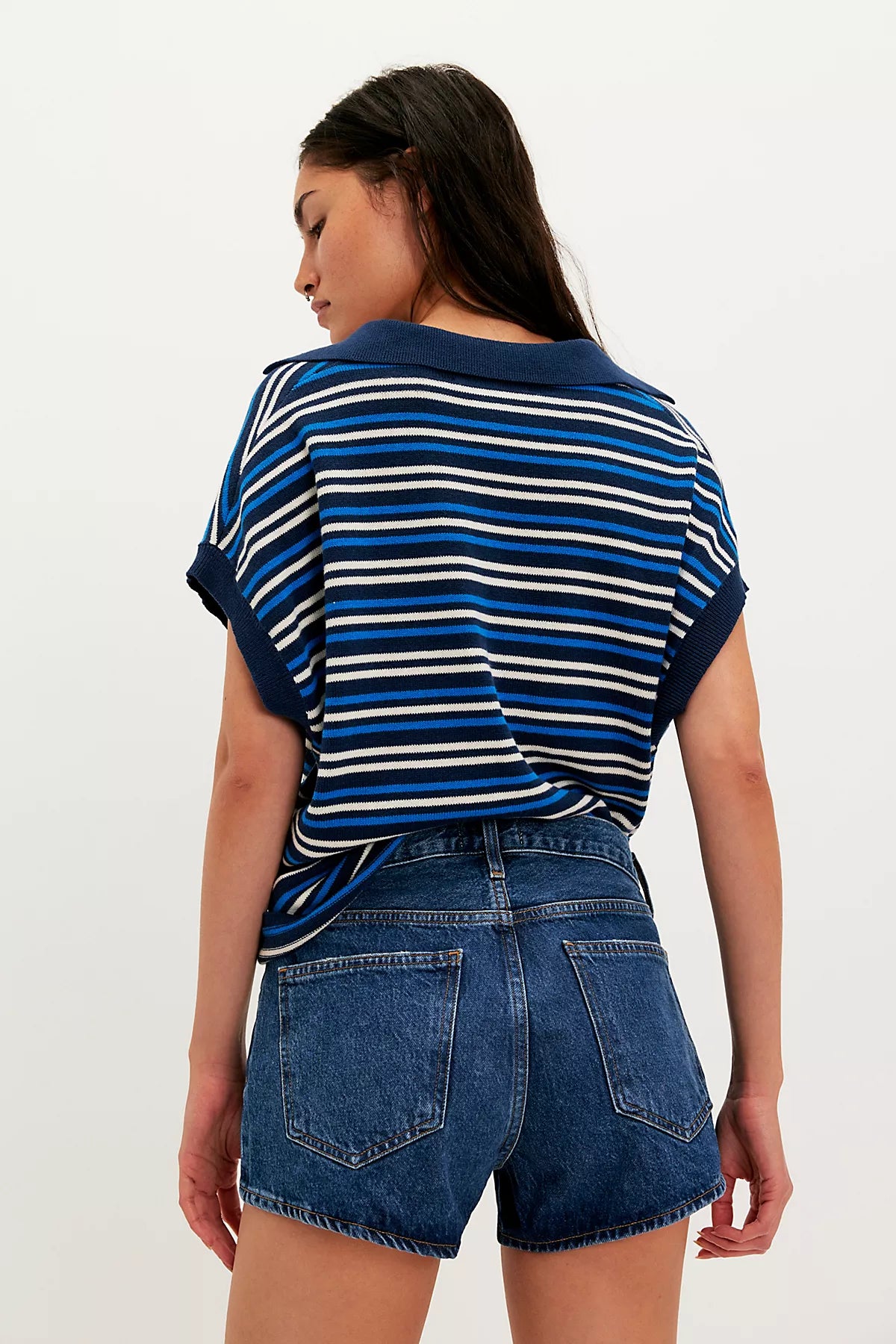 AGOLDE Parker Low-Rise Denim Shorts
