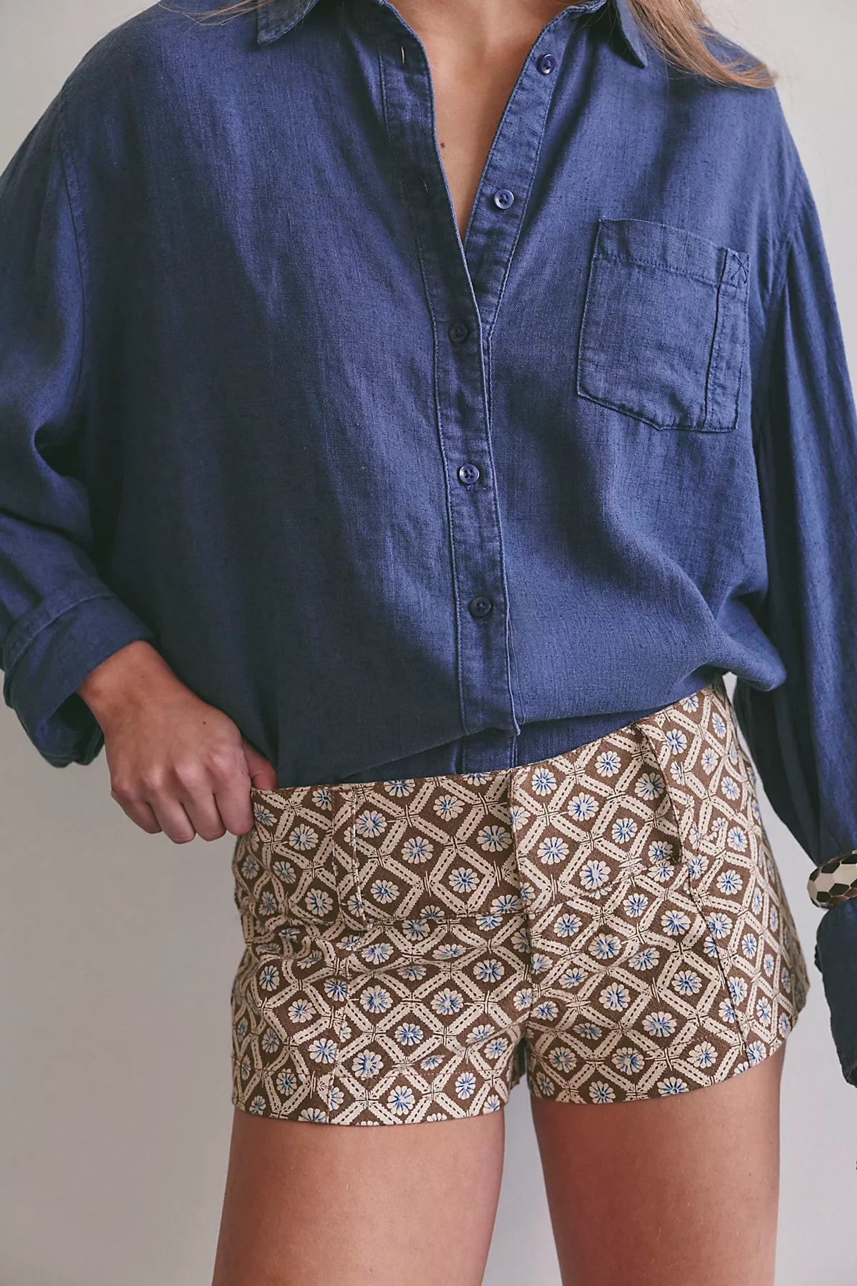 Ana Printed Micro Shorts