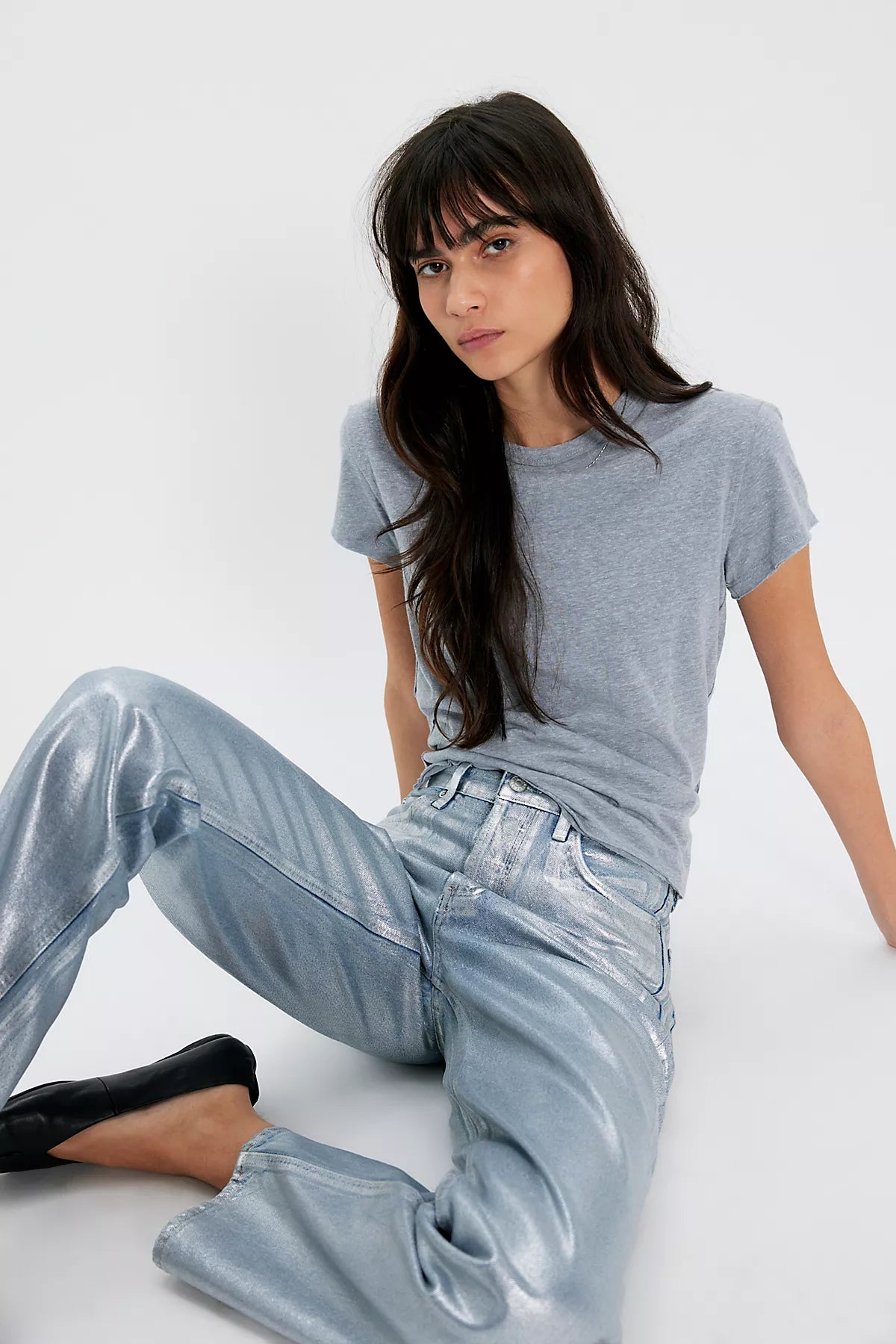 AGOLDE 90s Metallic Jeans
