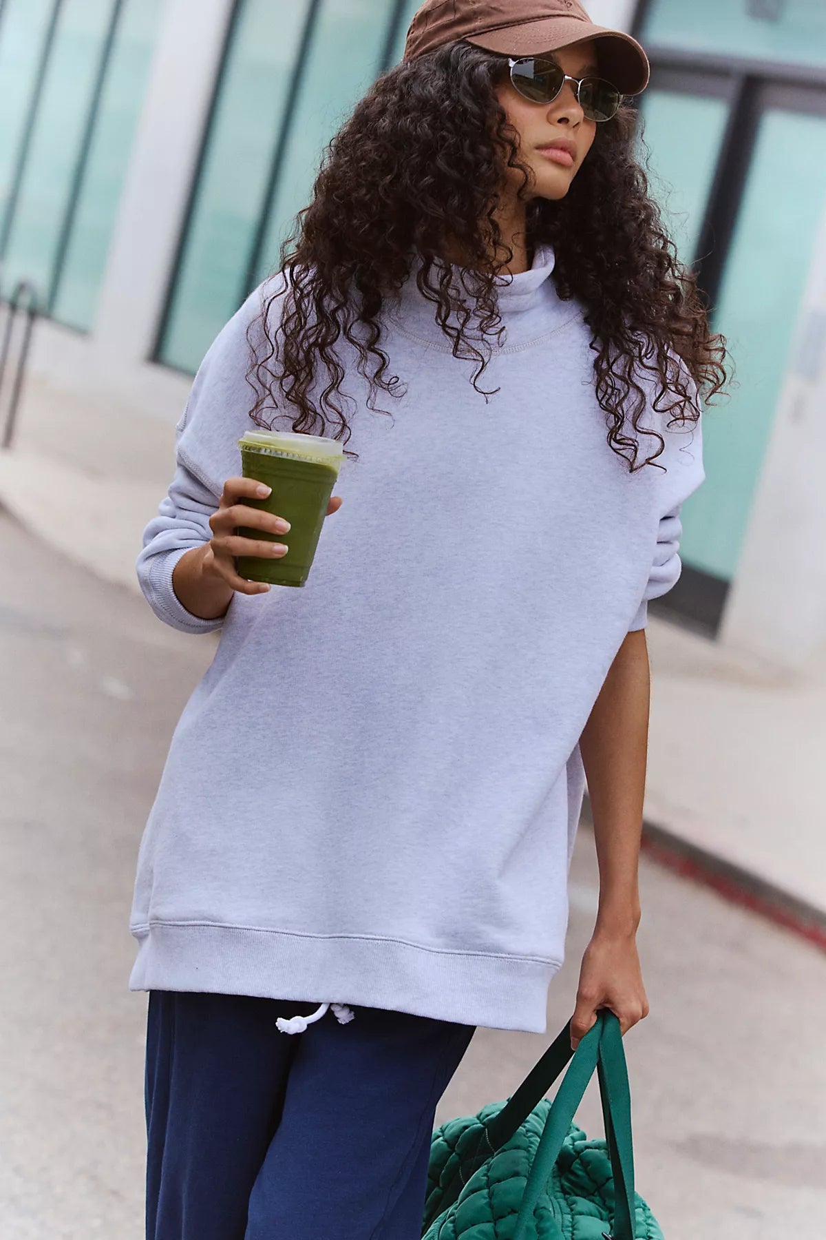 A Cut Above Mock Neck Pullover Sweatshirt