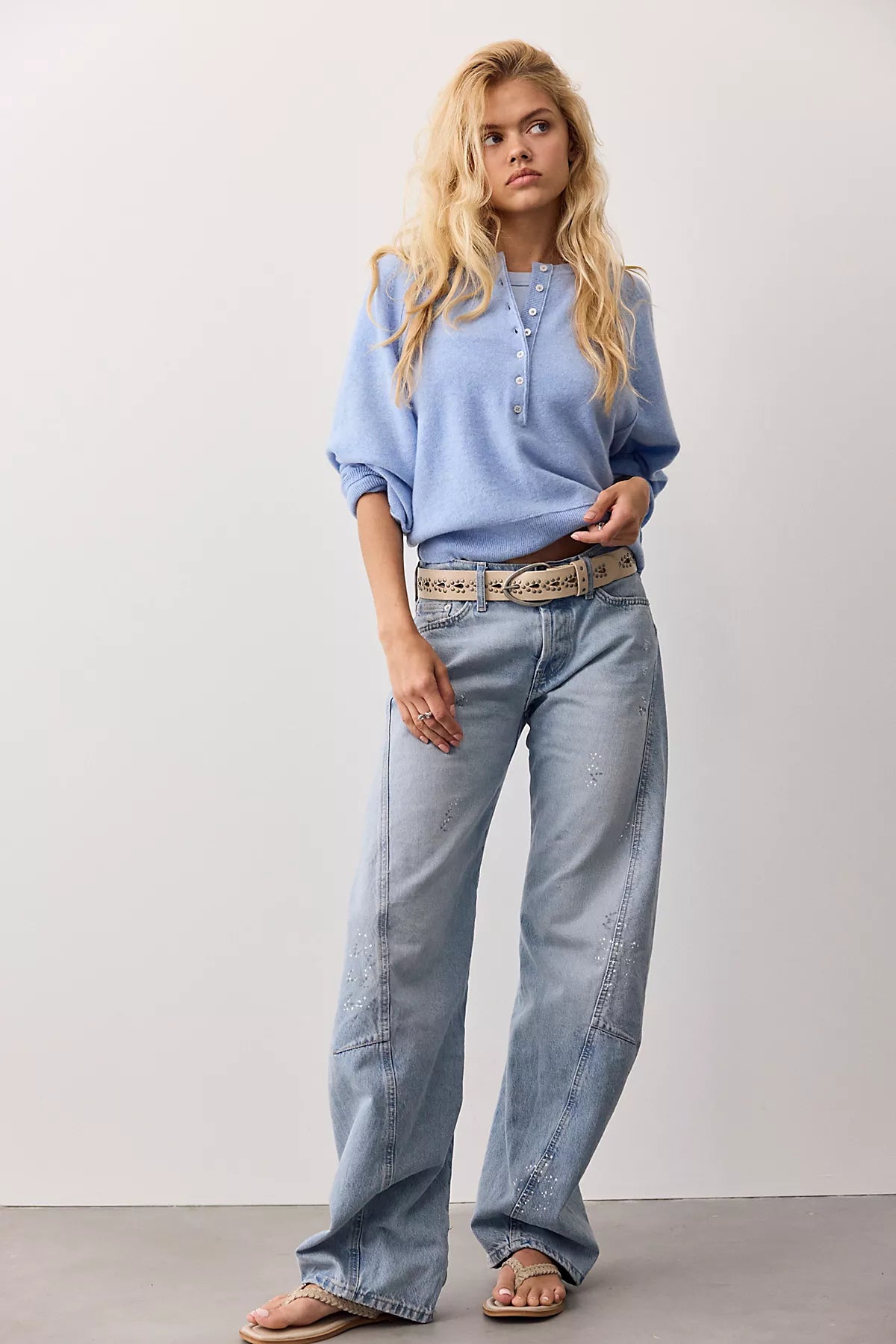Porta Cashmere Henley Sweater