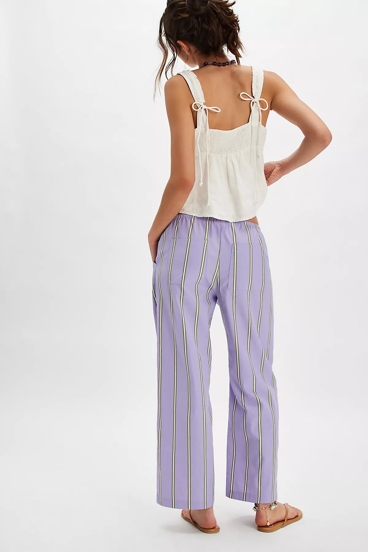 DONNI. The Stripe Pop Drawstring Pants