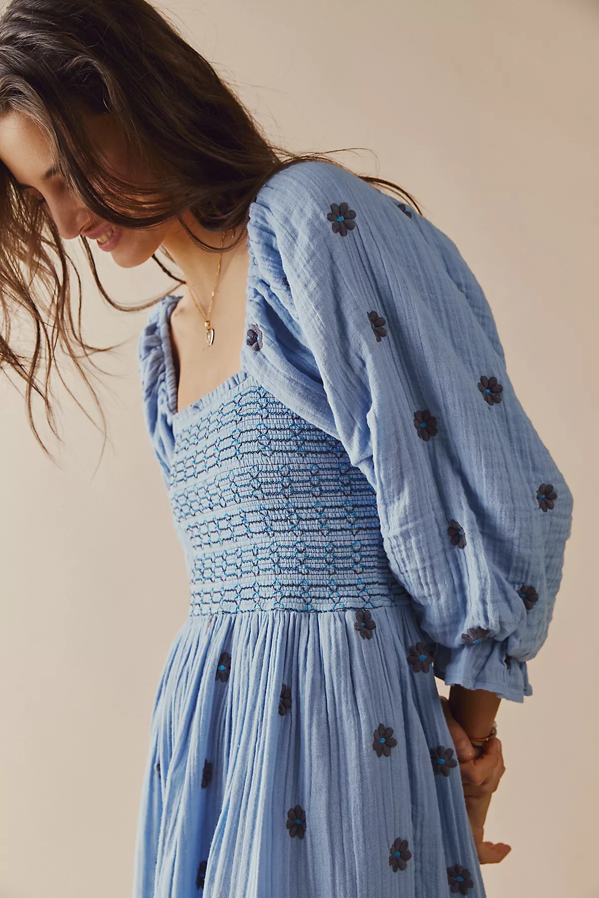 Dahlia Embroidered Maxi Dress