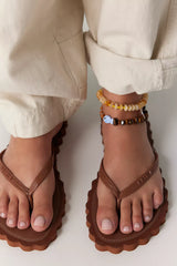 Cookie Cutter Scalloped Flip Flops