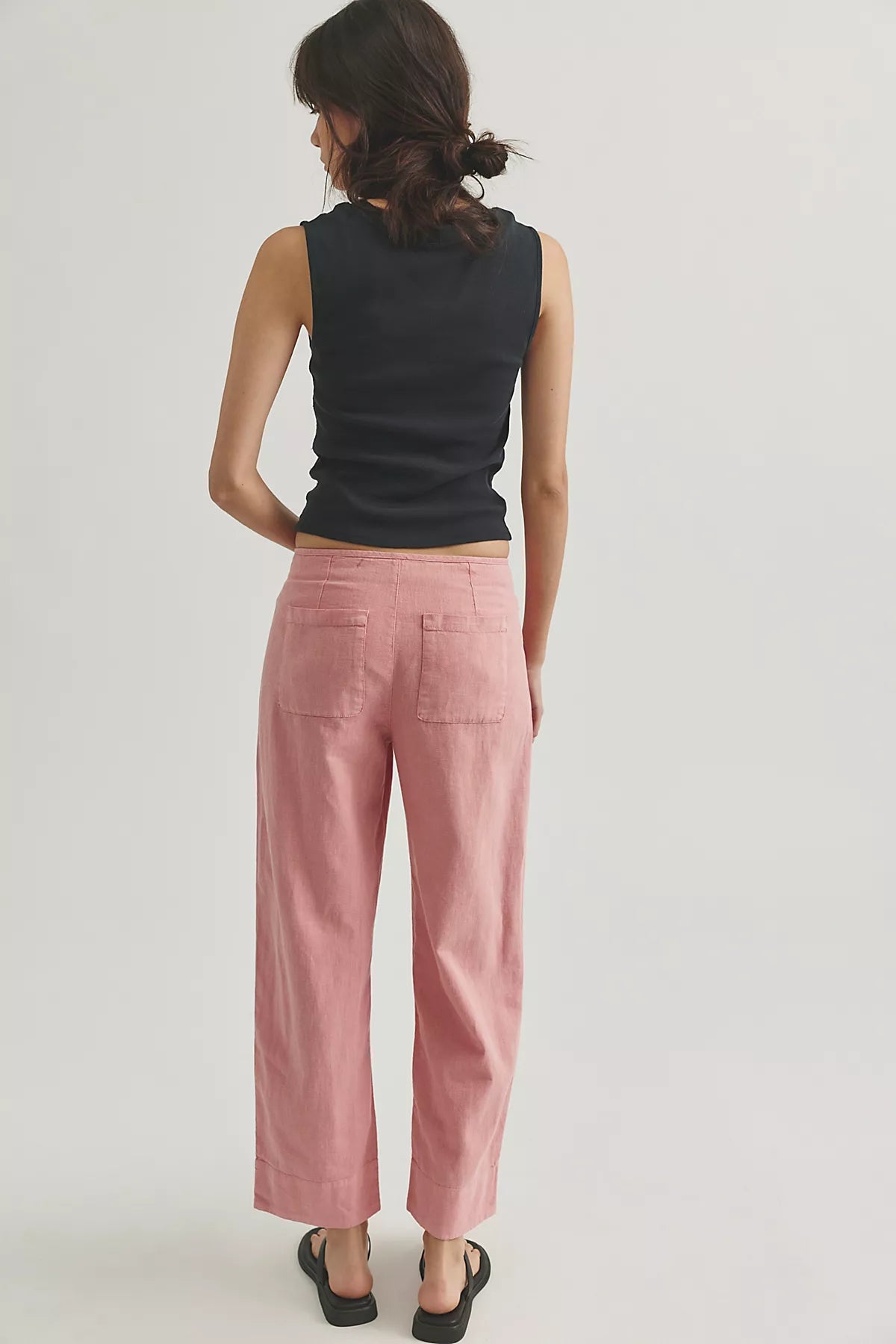 Amelia Side-Tie Linen Pants