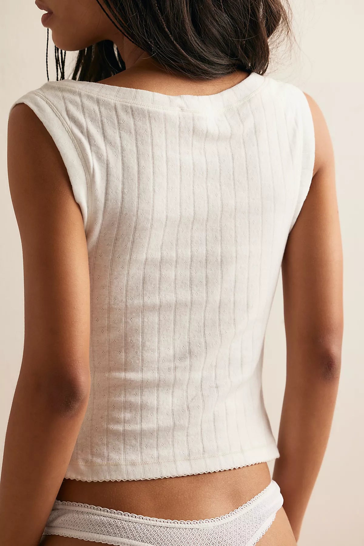 End Game Pointelle Muscle Tank