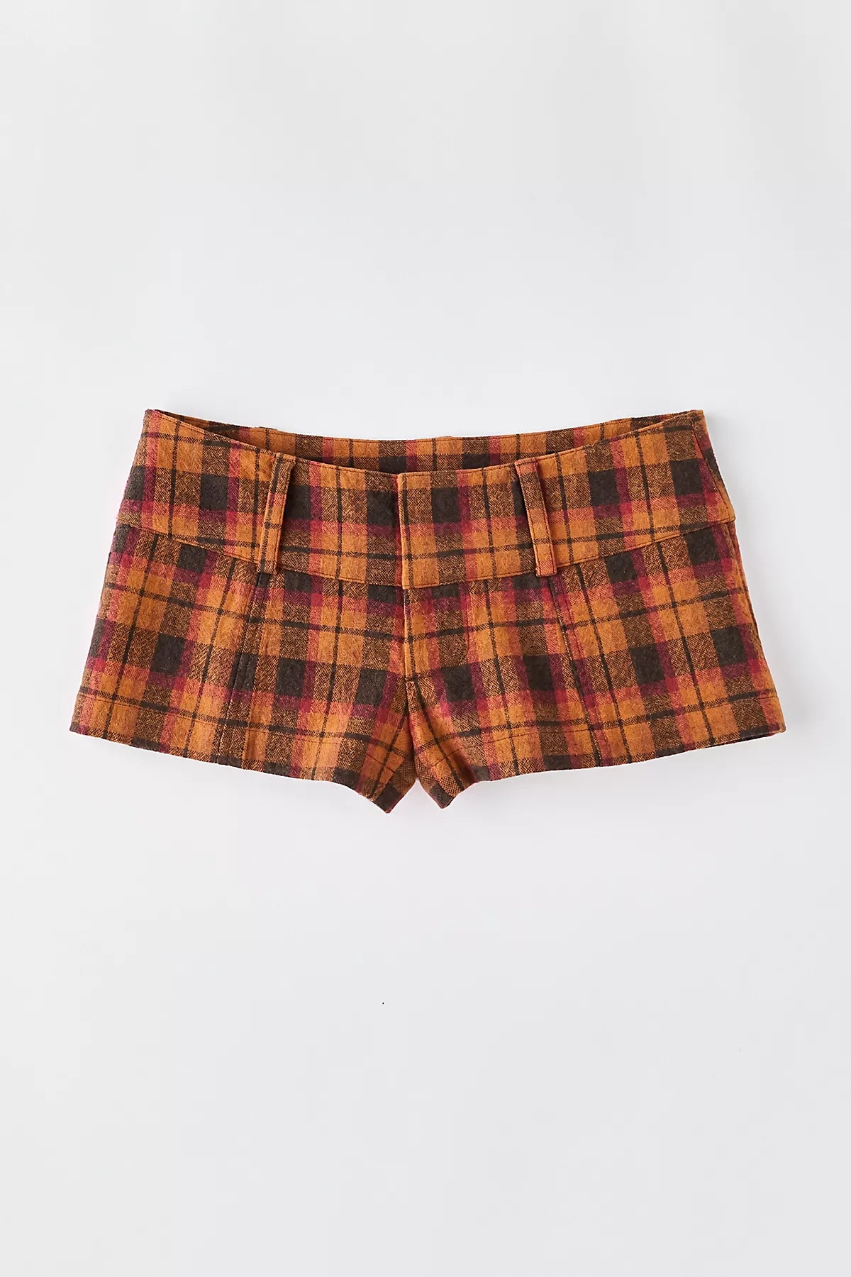 Ana Plaid Micro Shorts