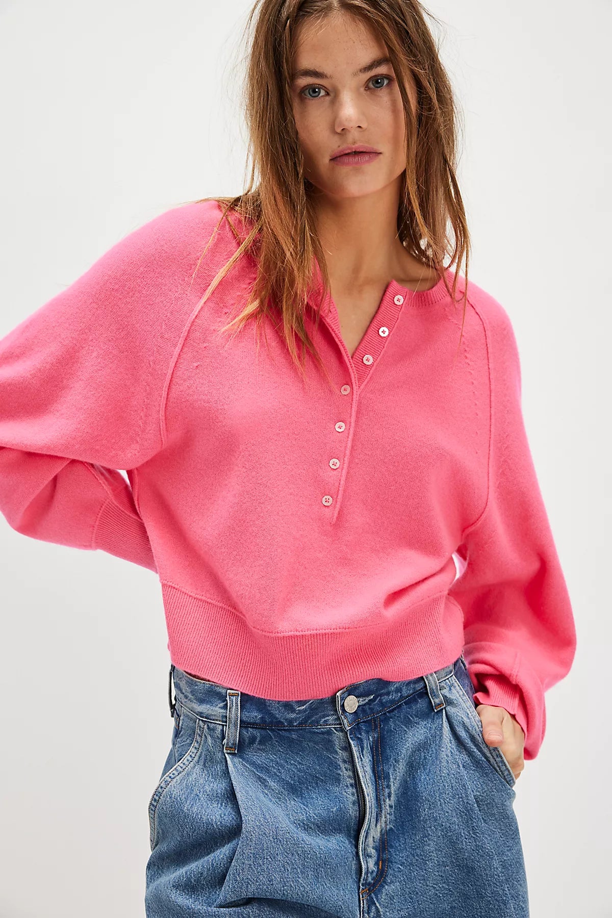 Porta Cashmere Henley Sweater
