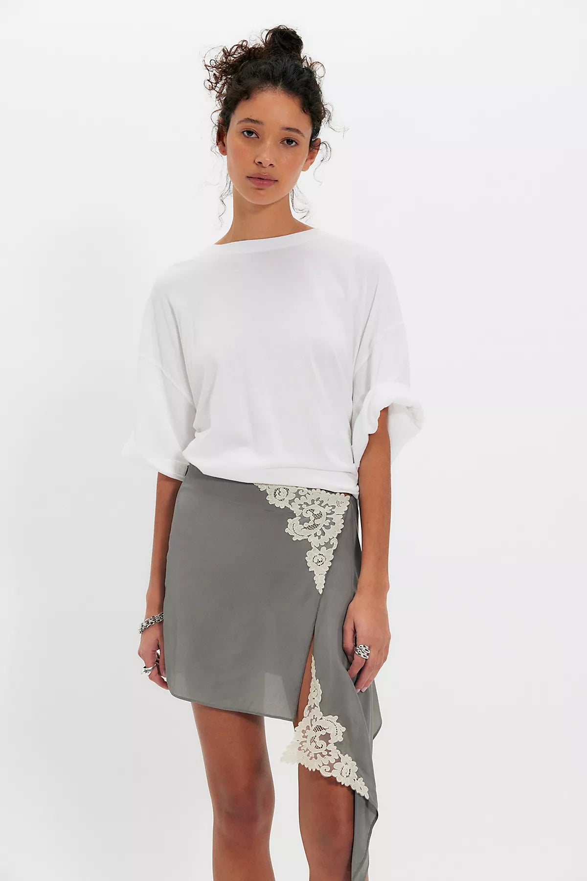 Bec + Bridge Chateau Asymmetrical Mini Skirt