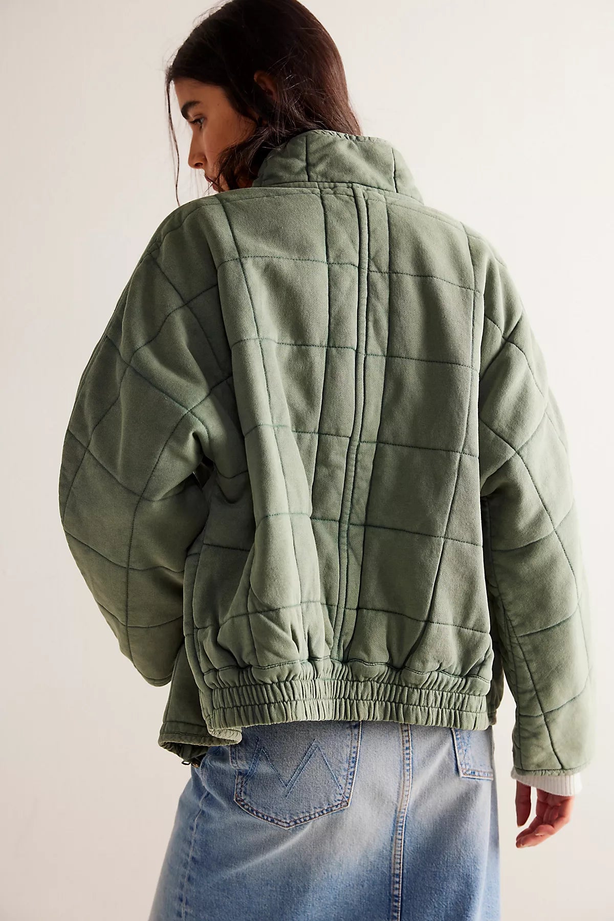 Dolman Quilted Knit Jacket