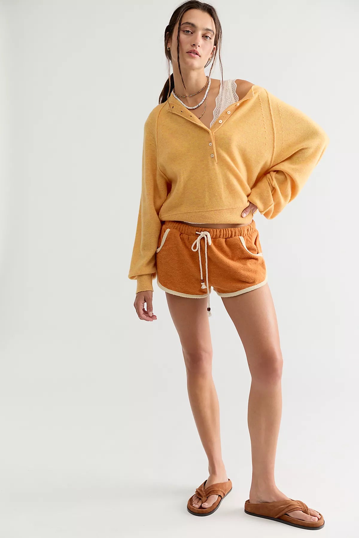 Porta Cashmere Henley Sweater