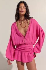Carson Drop-Waist Romper