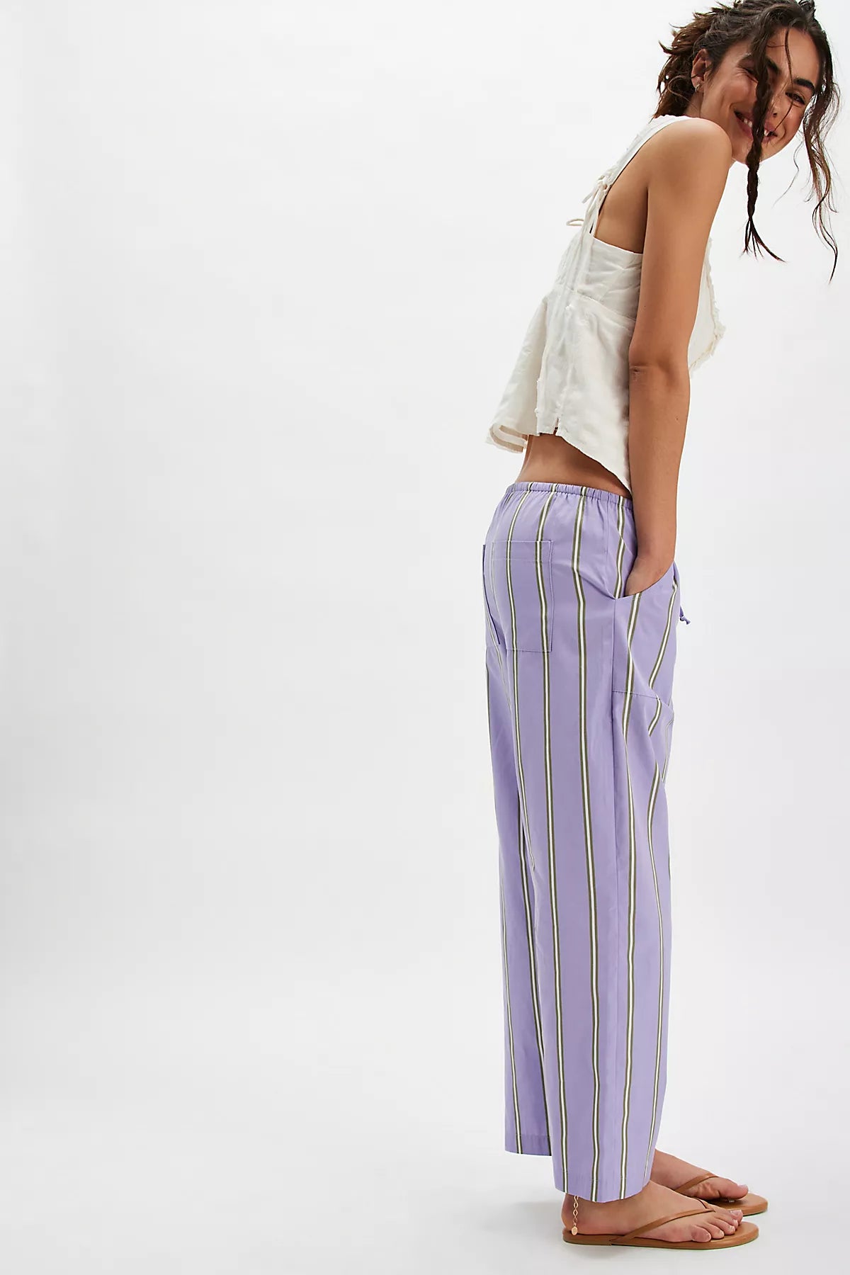 DONNI. The Stripe Pop Drawstring Pants