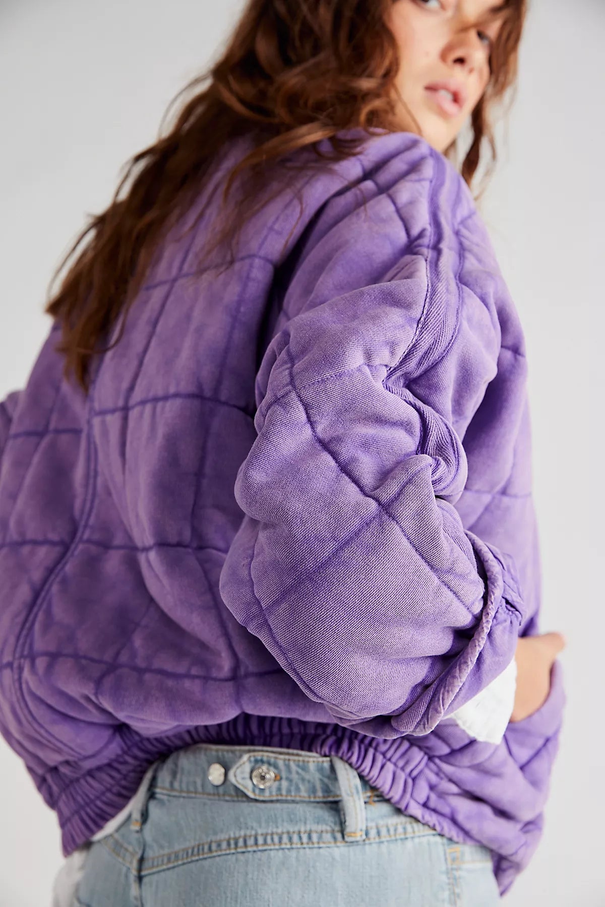 Dolman Quilted Knit Jacket