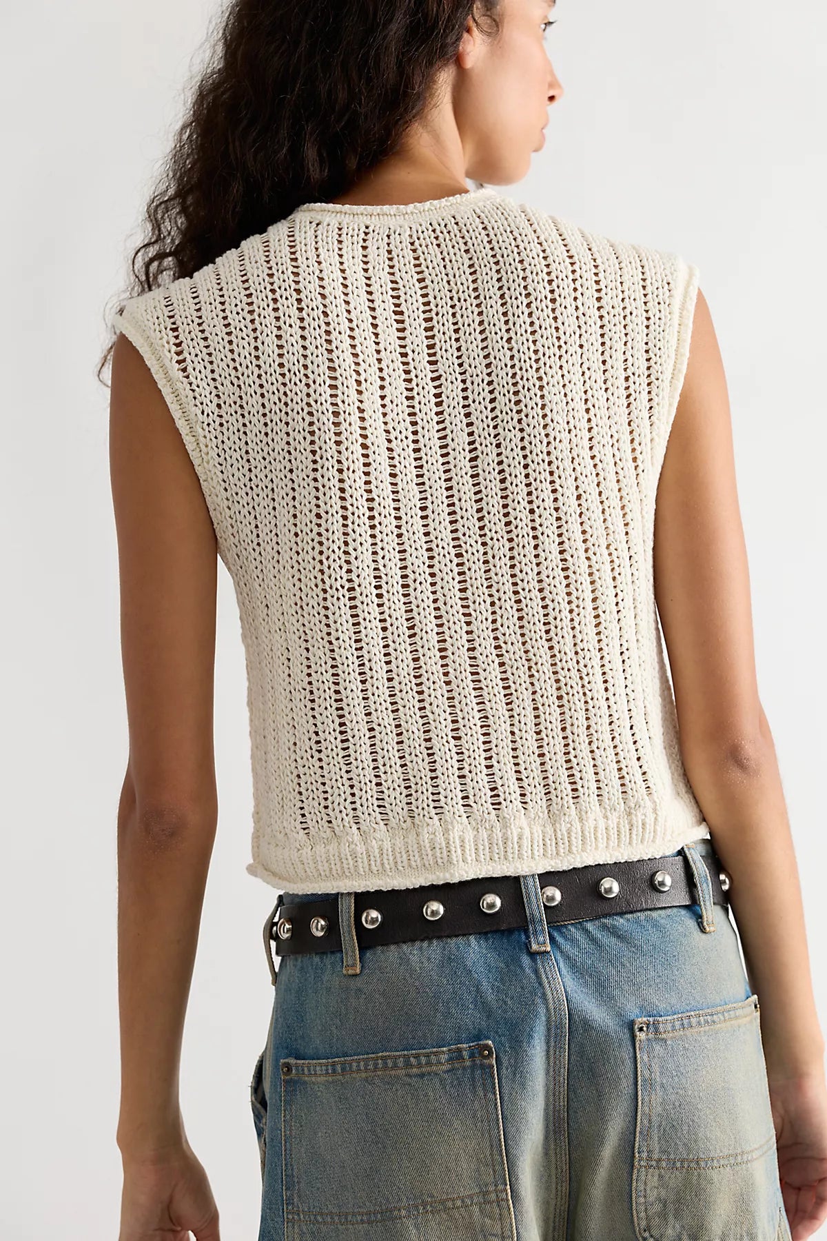 Drop Stitch Cotton Vest