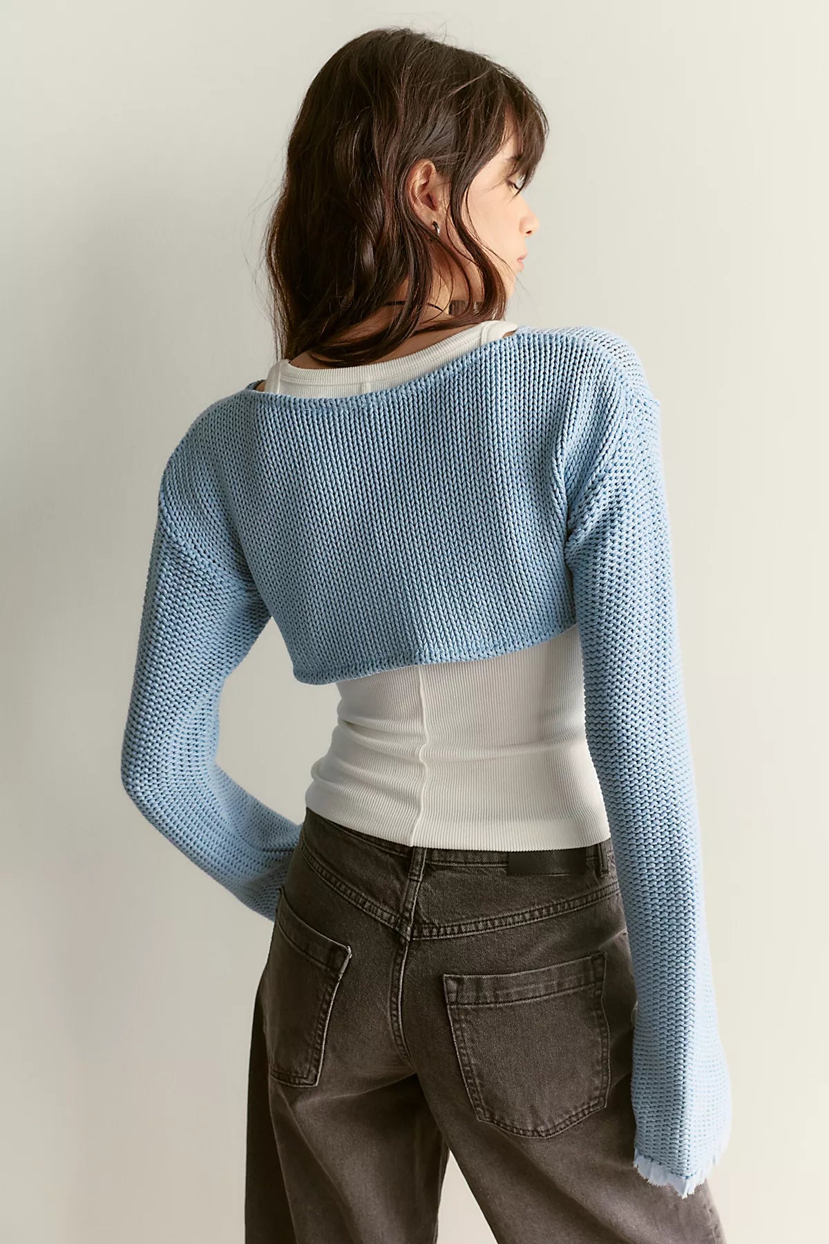 Dafne Knit Cropped Bolero Sweater