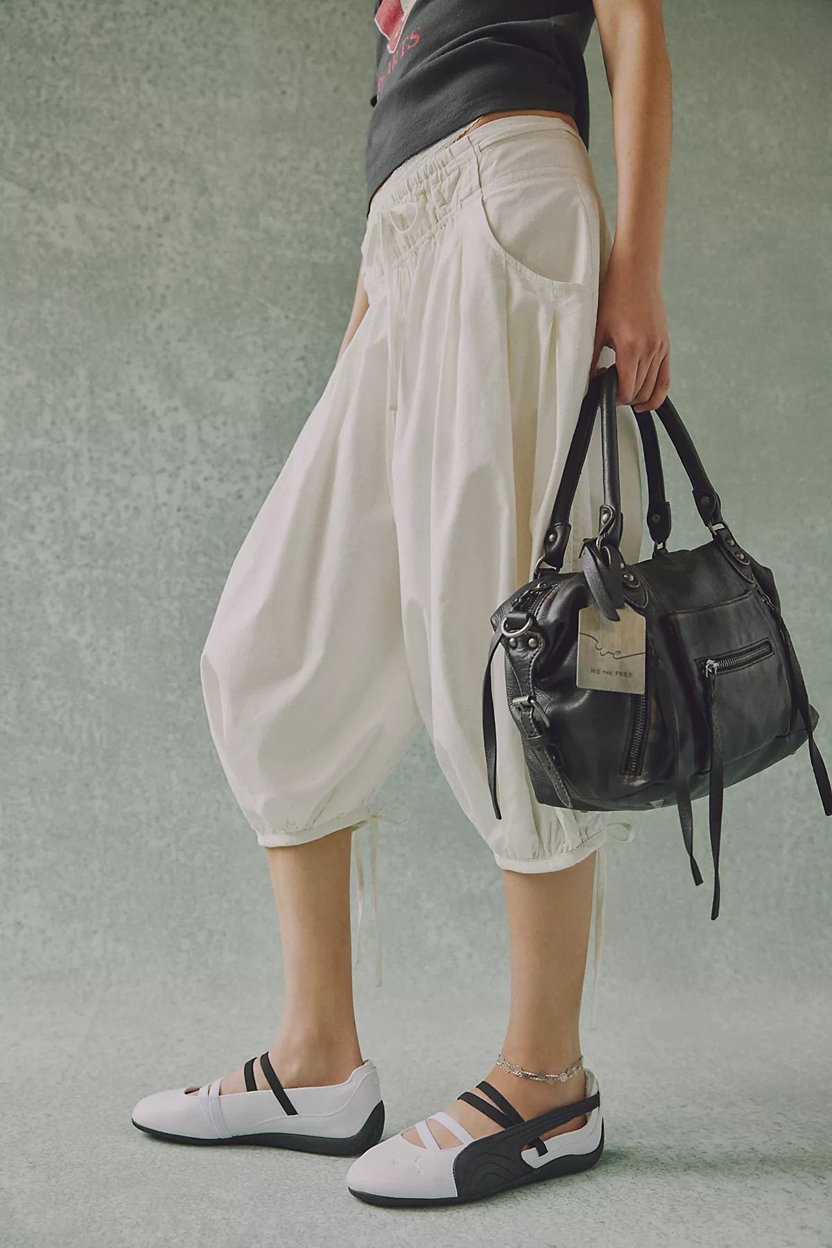 Calle Balloon Crop Pull-On Pants