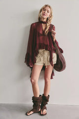 Full Sleeve Frill Top