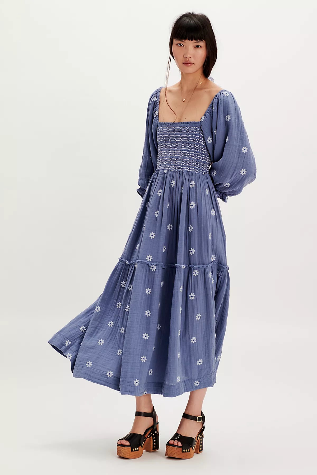 Dahlia Embroidered Maxi Dress