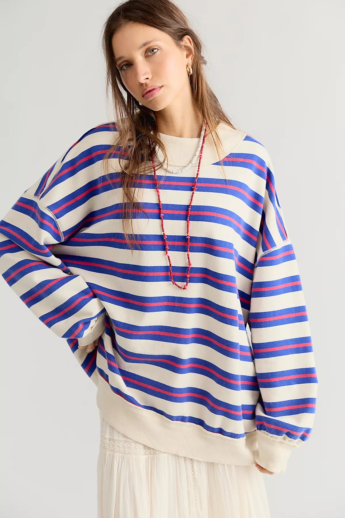Palm Springs Striped Pullover