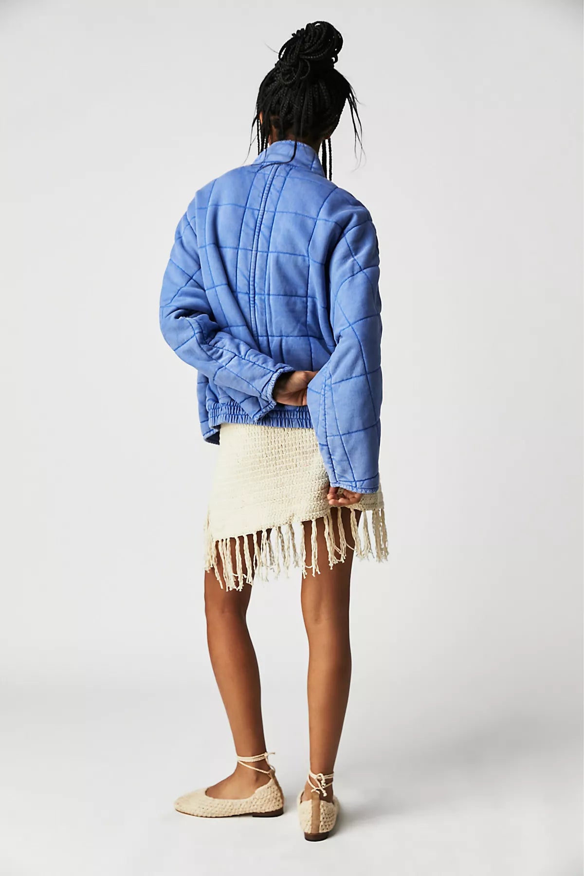 Dolman Quilted Knit Jacket