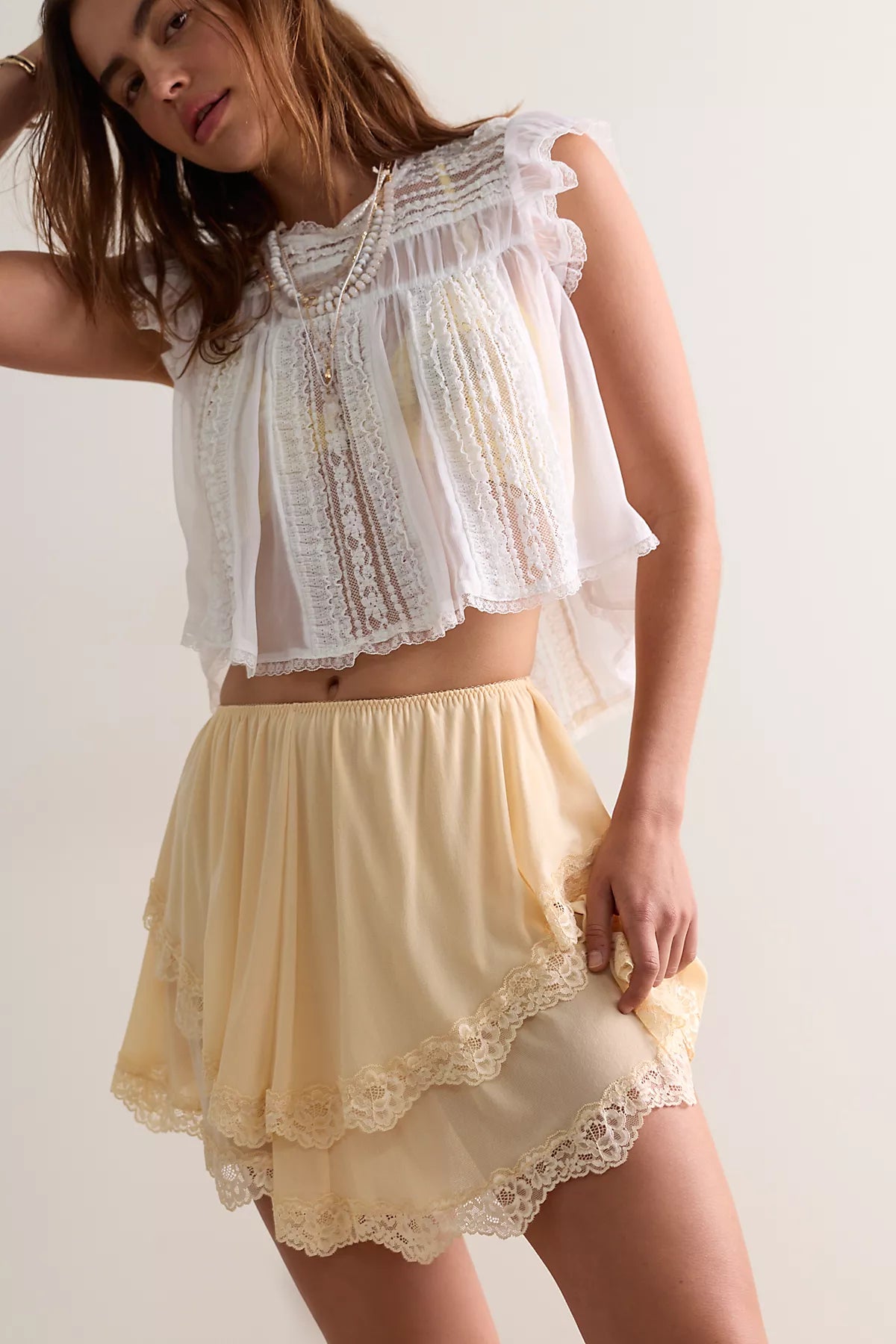 Deja Vu Mini Slip Skirt