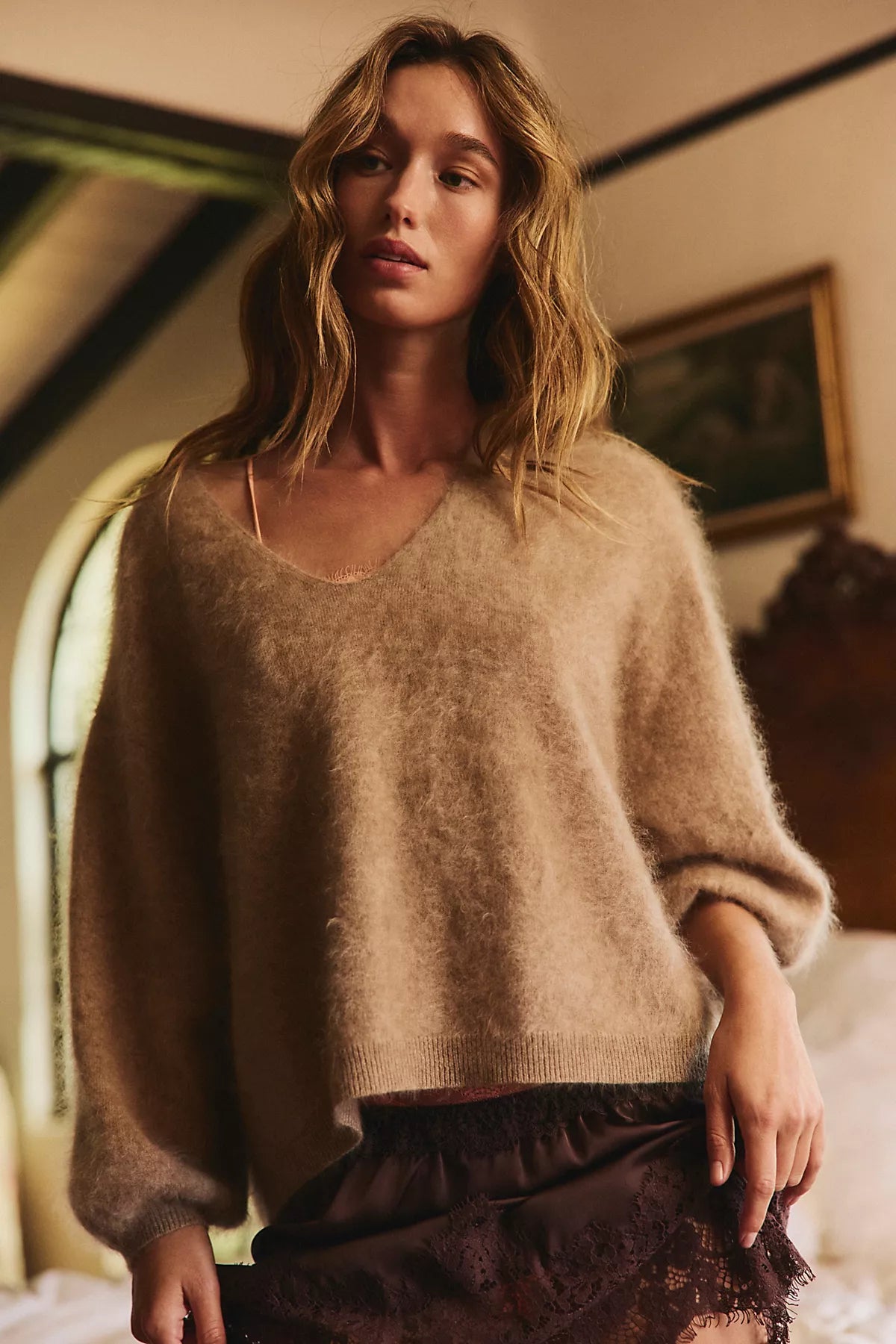 Meet Me In The Middle Mini Slip Skirt