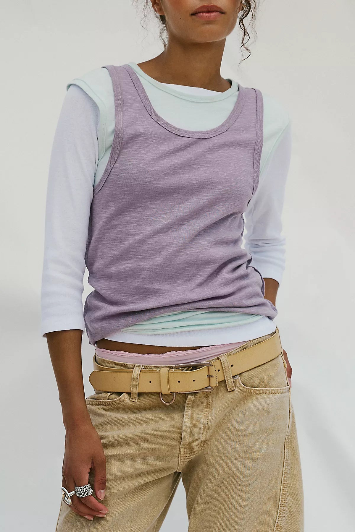 We The Free Tinsley Twofer Short-Sleeve Top